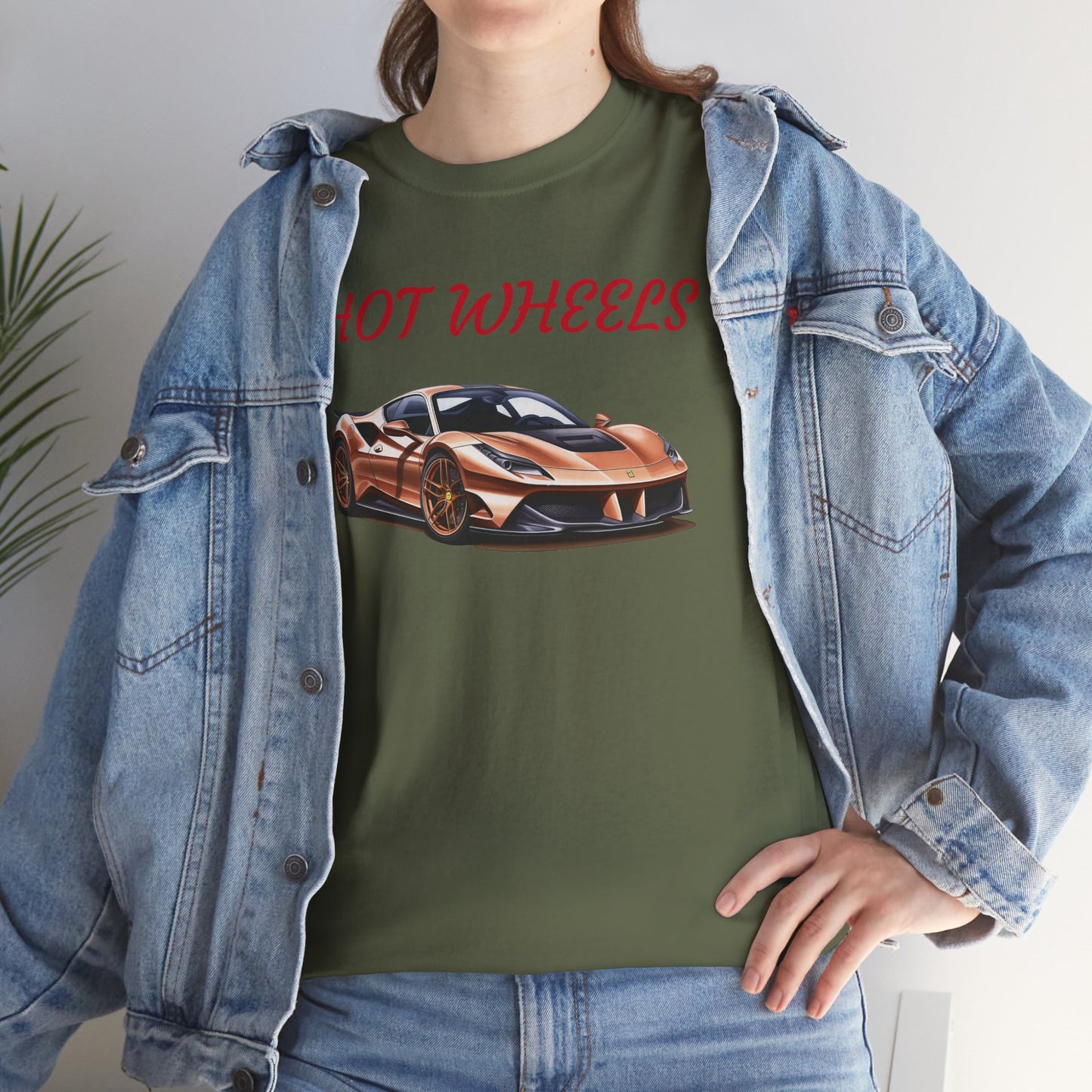 Princess Grace  Hot Wheels Unisex Heavy Cotton Tee  Retro Car Graphic T-Shirt for Automotive Enthusiasts