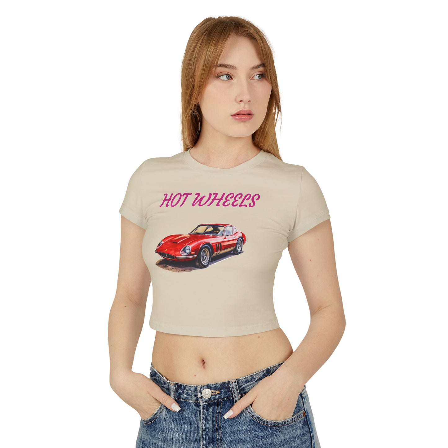 Princess Grace  Hot Wheels Women's Baby Tee Retro Car Graphic T-Shirt