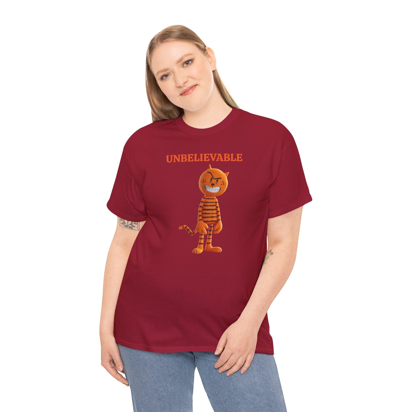 Princess Grace  Unbelievable Cat Graphic Unisex Heavy Cotton Tee