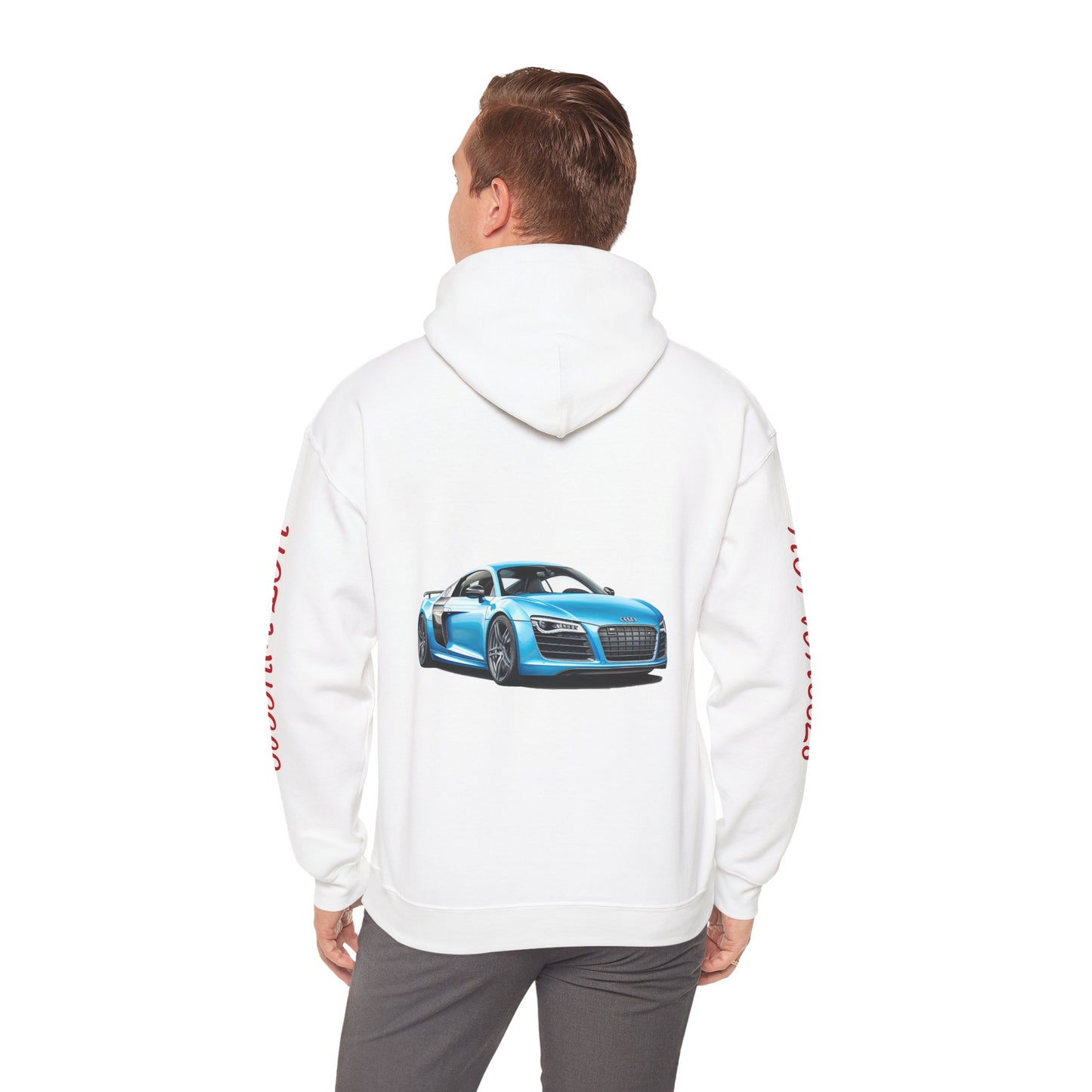 Princess Grace Hot Wheels Unisex Heavy Blen Hooded Sweatshirt Sporty Car Design Perfect for Car Enthusiasts