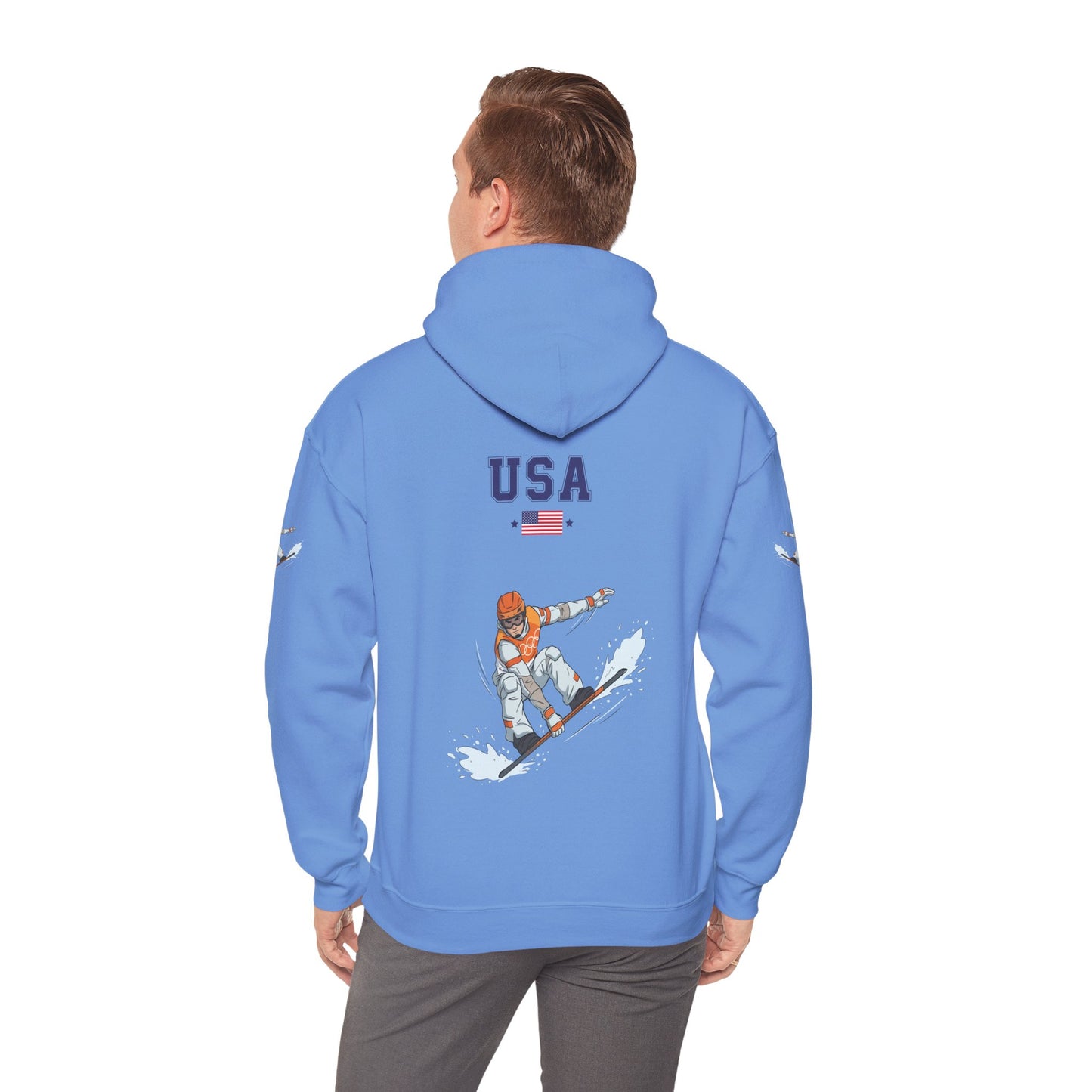 Princess Grace  TEAM USA  Snowboard  Unisex Heavy Blend Hooded Sweatshirt