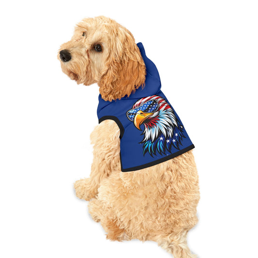 Princess Grace  Patriotic Pet Hoodie with Eagle Design