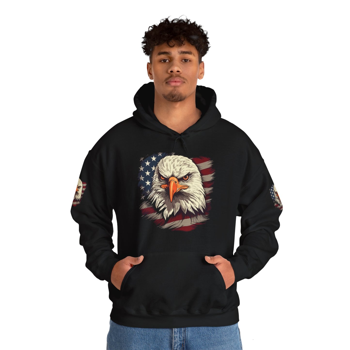 Princess Grace American Eagle Bold Unisex Heavy Blend Hooded Sweatshirt