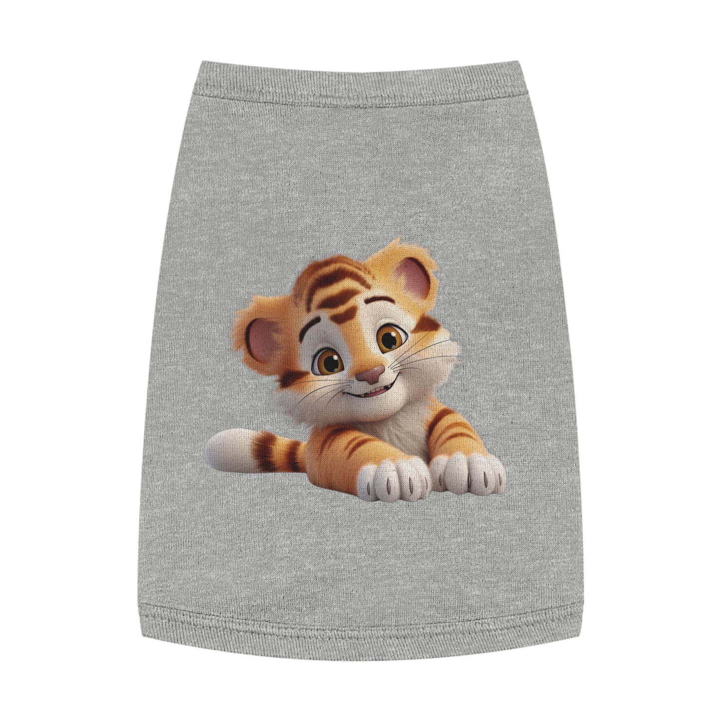 Princess Grace  CUTE Tiger Print Pet Tank Top  Fun Summer Outfit for Cats and Small Dogs