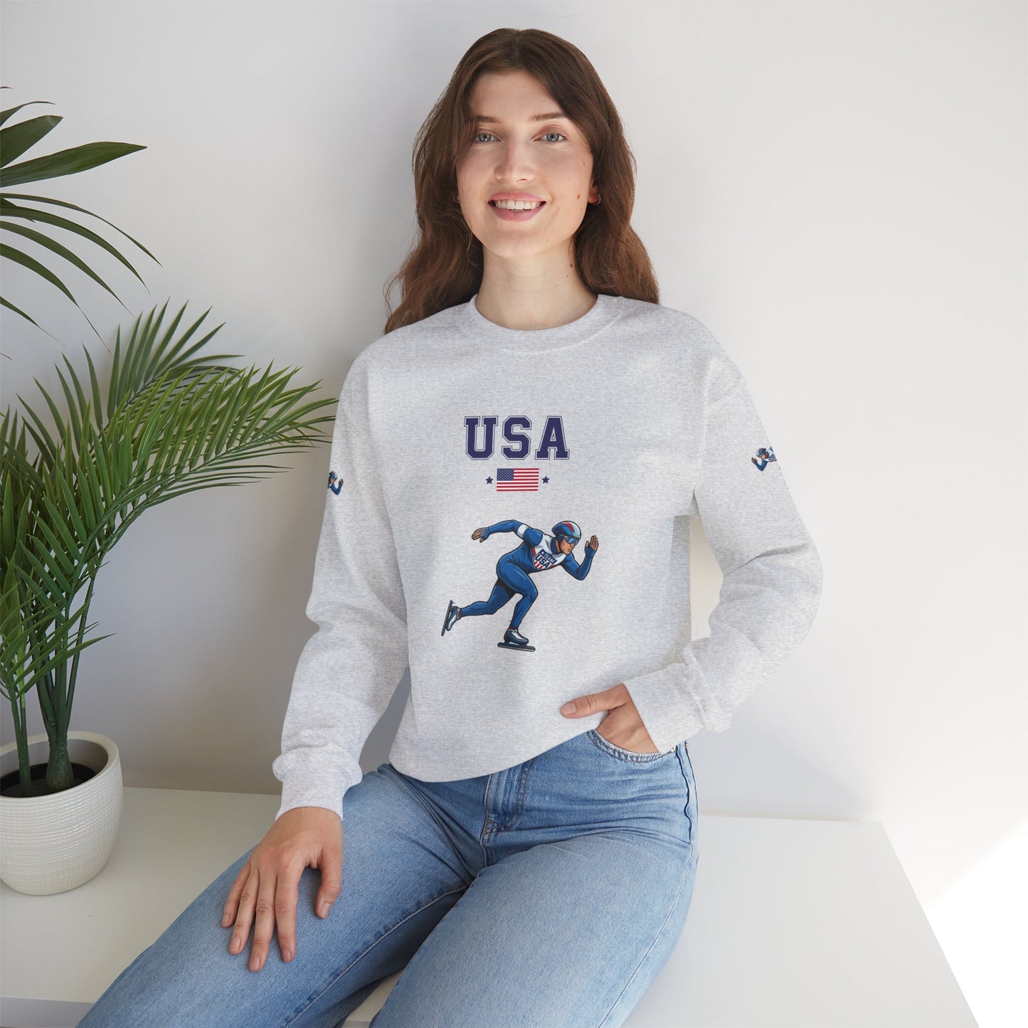 Princess Grace  TEAM USA  Unisex Heavy Blend  Crewneck Sweatshirt