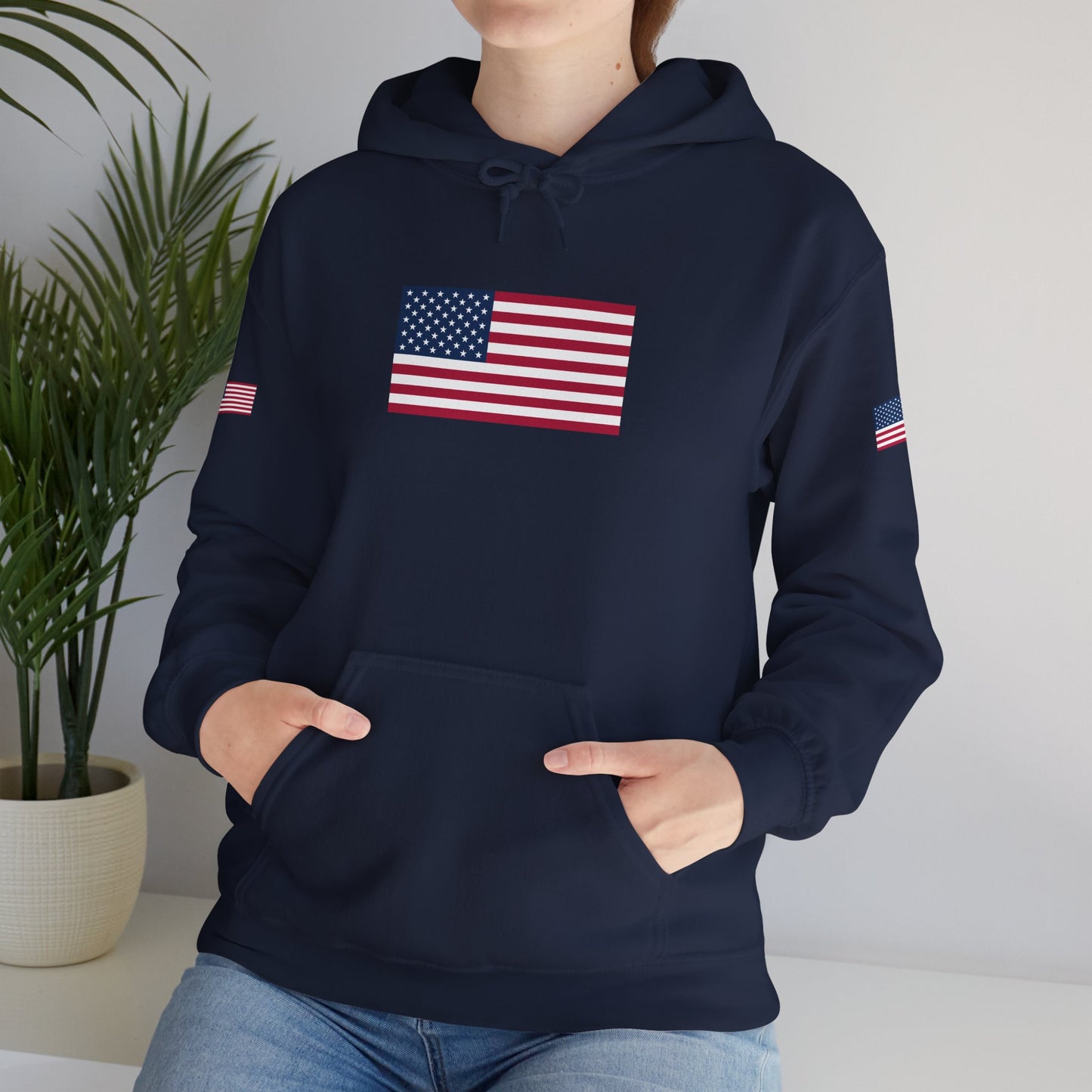 Princess Grace  TEAM USA   American Flag Hoodie Unisex Heavy Blend Sweatshirt