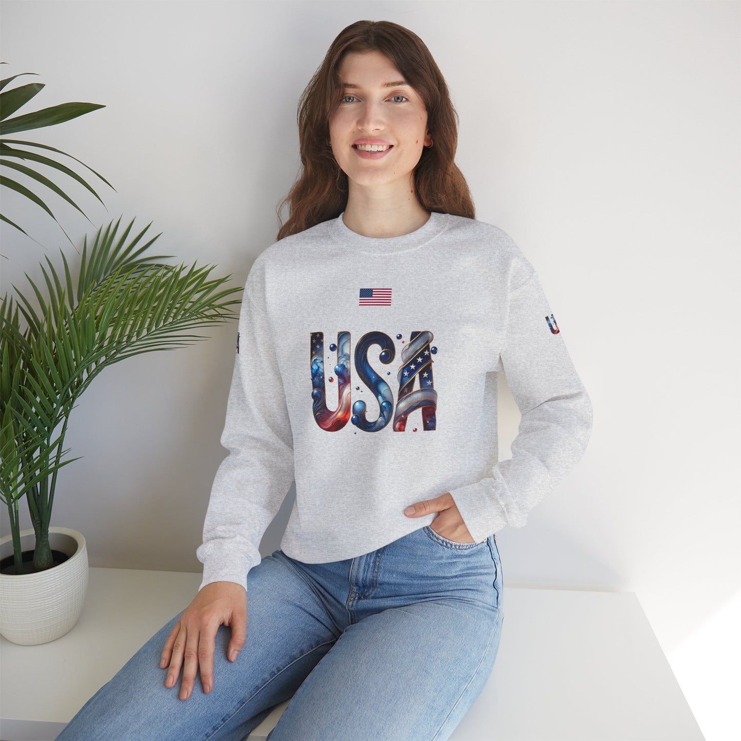 Princess Grace TEAM USA  Unisex Heavy Blend Crewneck Sweatshirt
