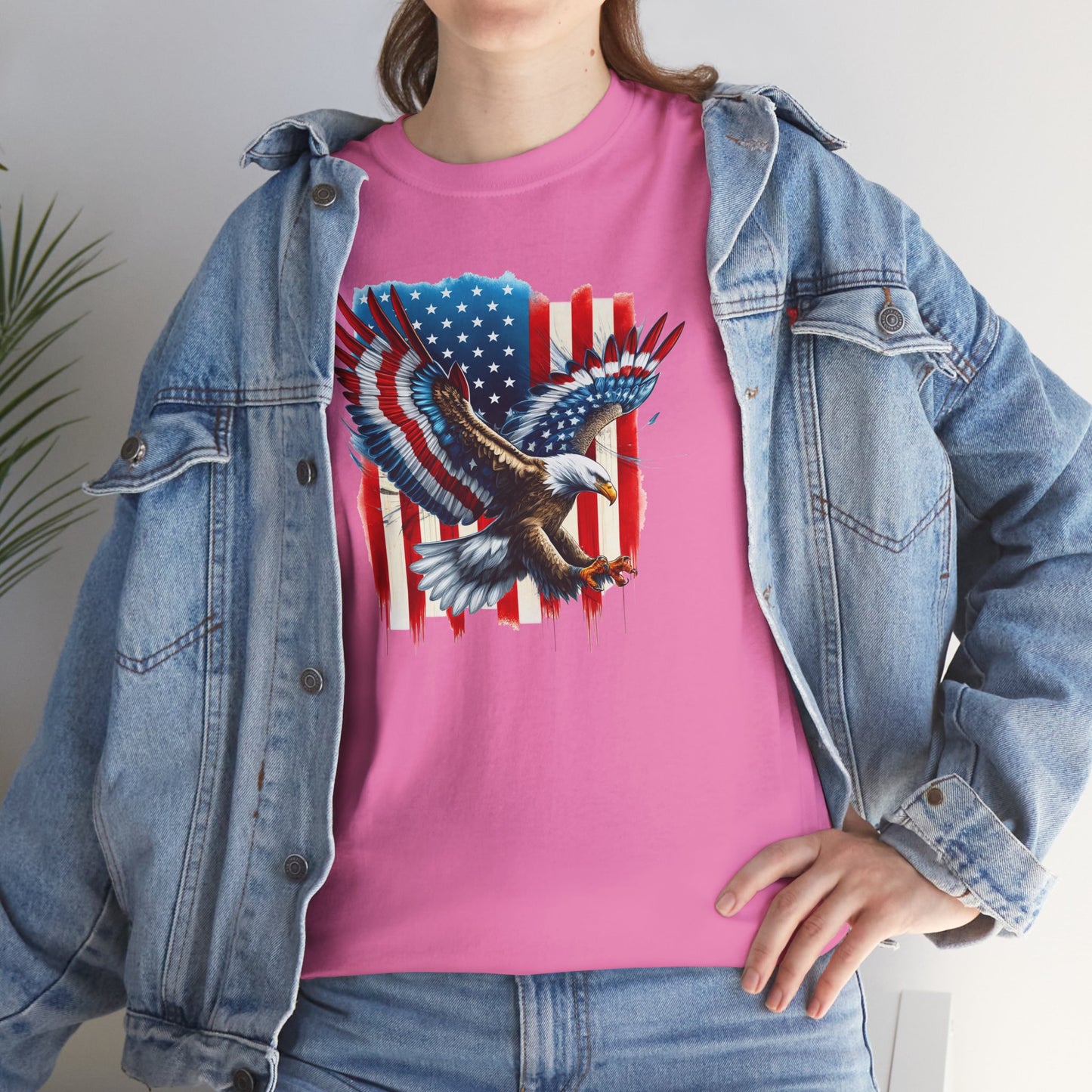 Princess Grace  Patriotic Eagle Unisex Heavy Cotton Tee