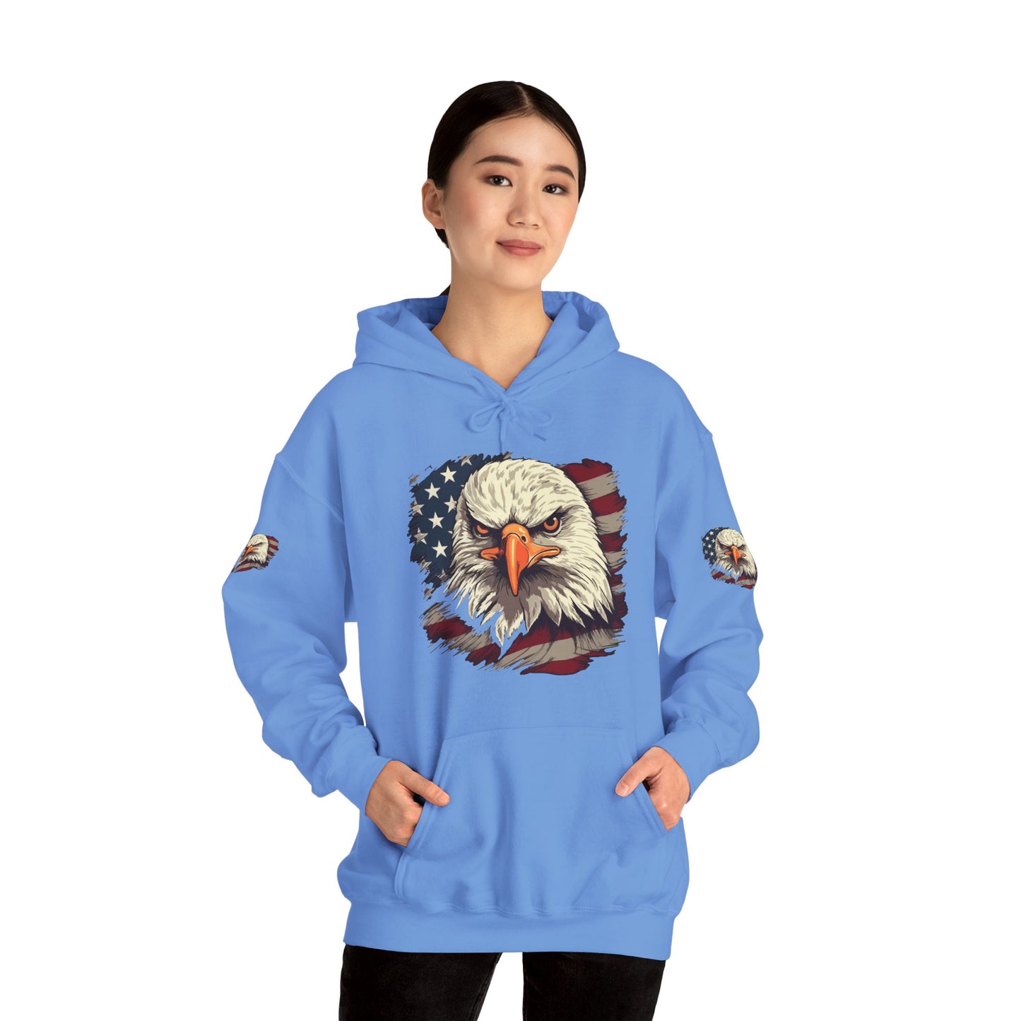Princess Grace American Eagle Bold Unisex Heavy Blend Hooded Sweatshirt