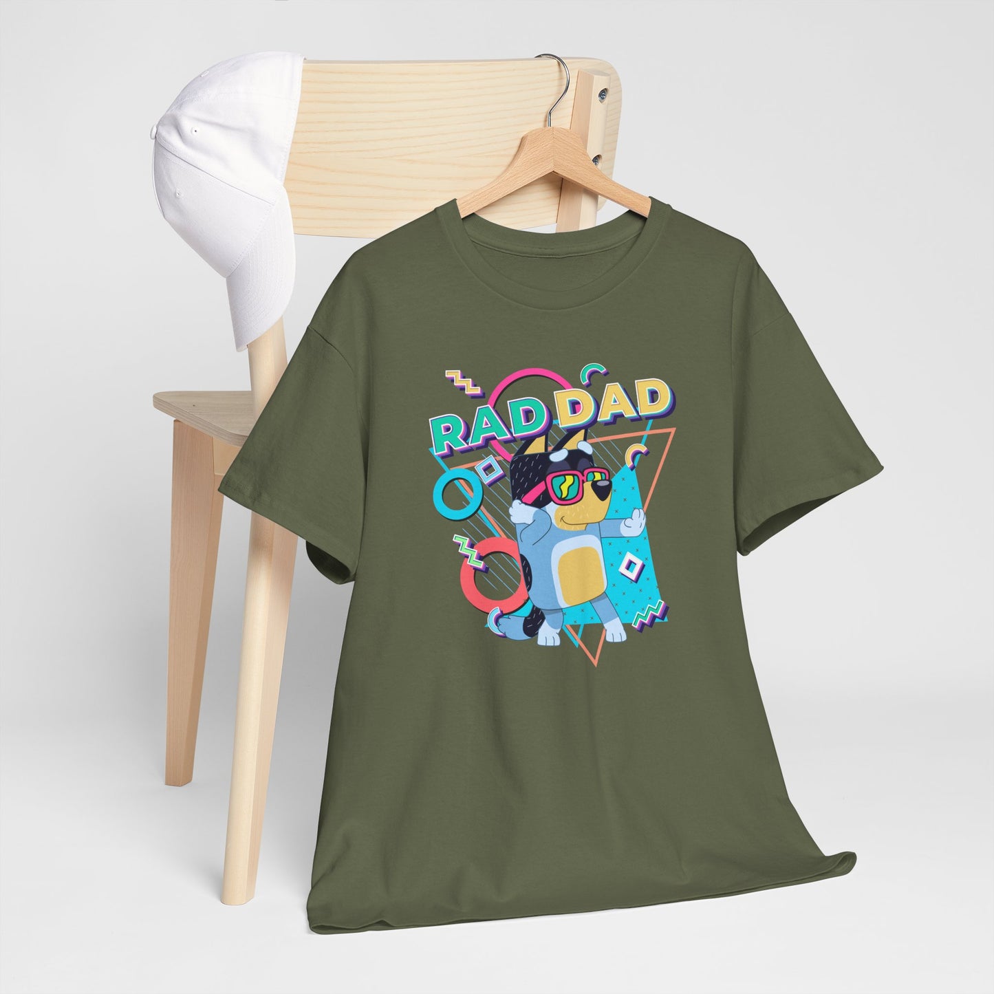 Princess Grace  Bluey  Funny Rad dad Unisex Heavy Cotton Tee  Perfect Gift for Cool Dads