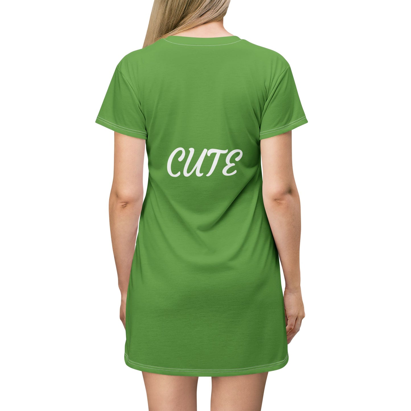 Princess Grace  Cute Green T-Shirt Dress  Perfect for Everyday and Parties