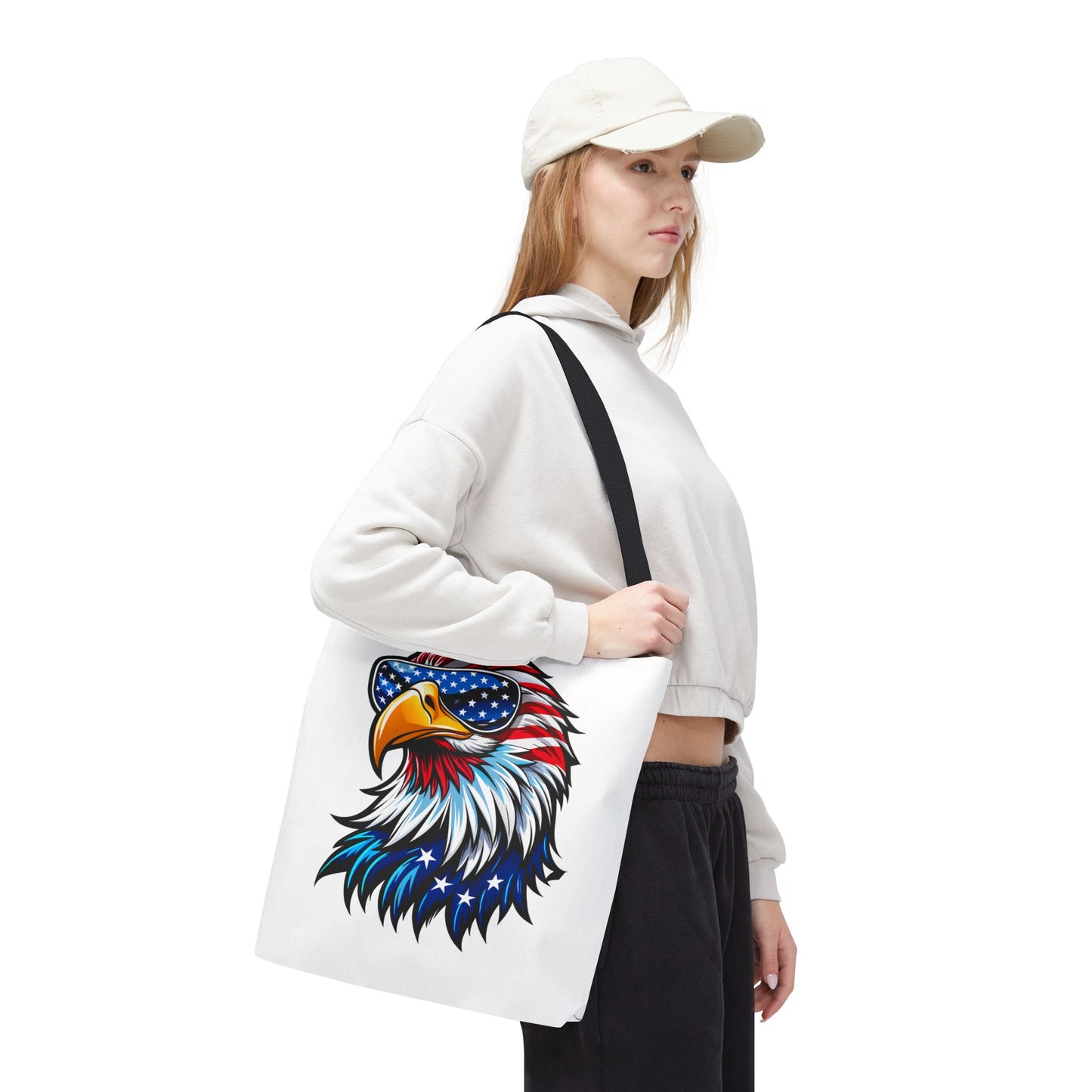 Princess Grace  Patriotic Eagle Tote Bag  Cool American Eagle Design for Fourth of July & Everyday Use