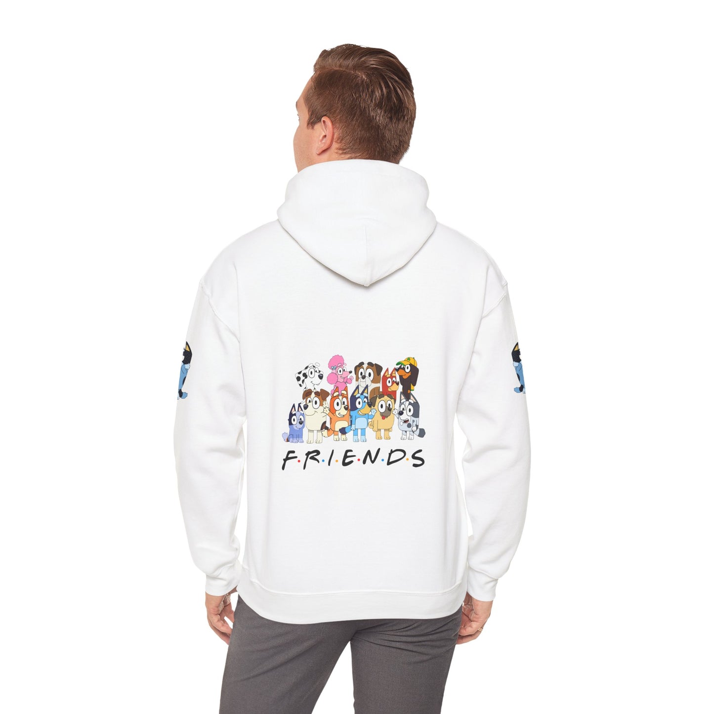 Princess Grace  Bluey  Unisex Heavy  Blend  Hooded Sweatshirt  'Friends' Cartoon Design