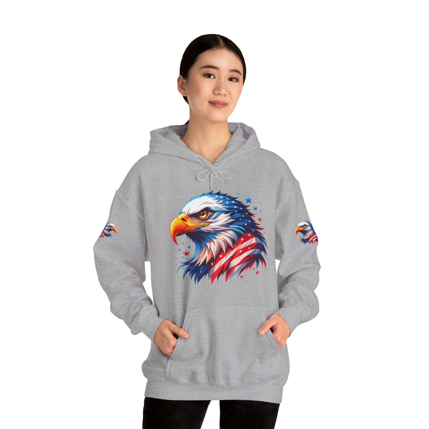 Princess Grace  American  Eagle Unisex Heavy Blend Hooded Sweatshirt