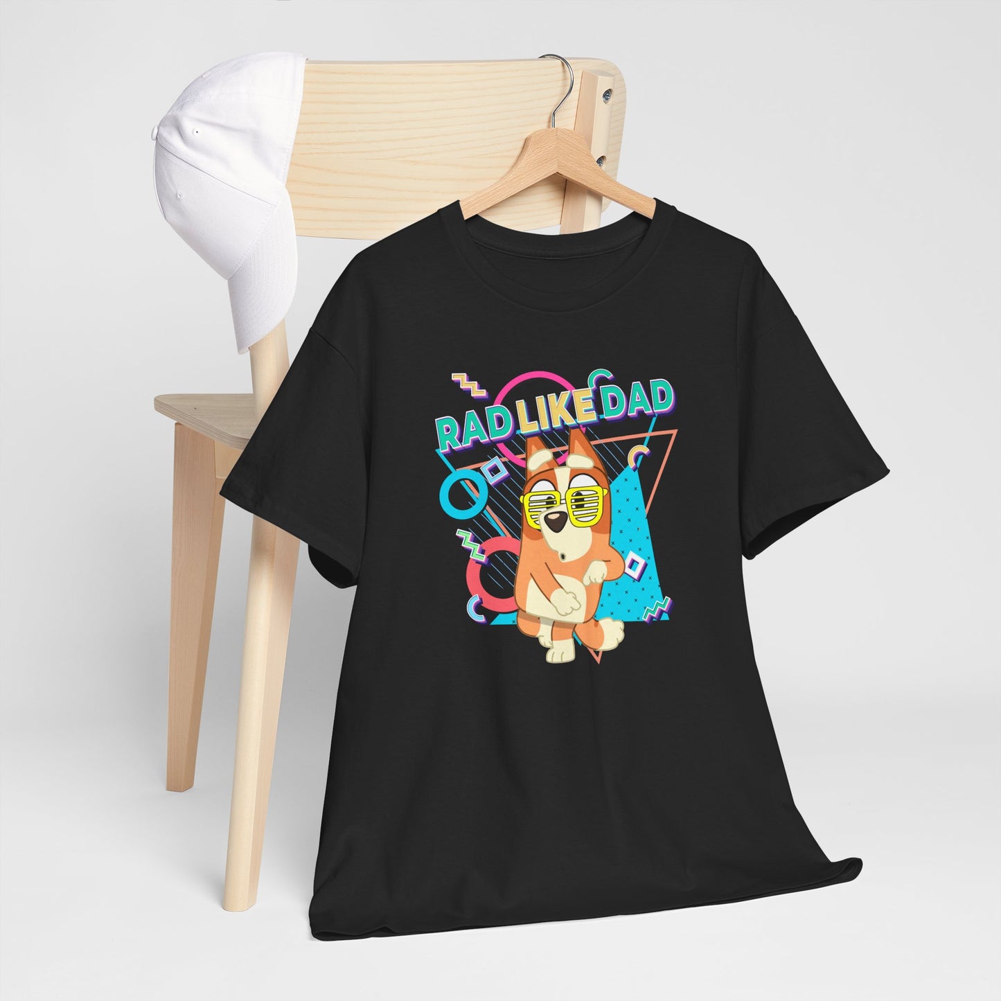 Princess Grace Bluer Rad Like Dad Fun Unisex Heavy Cotton Tee Graphic Tee for Everyday Wear and Gifts