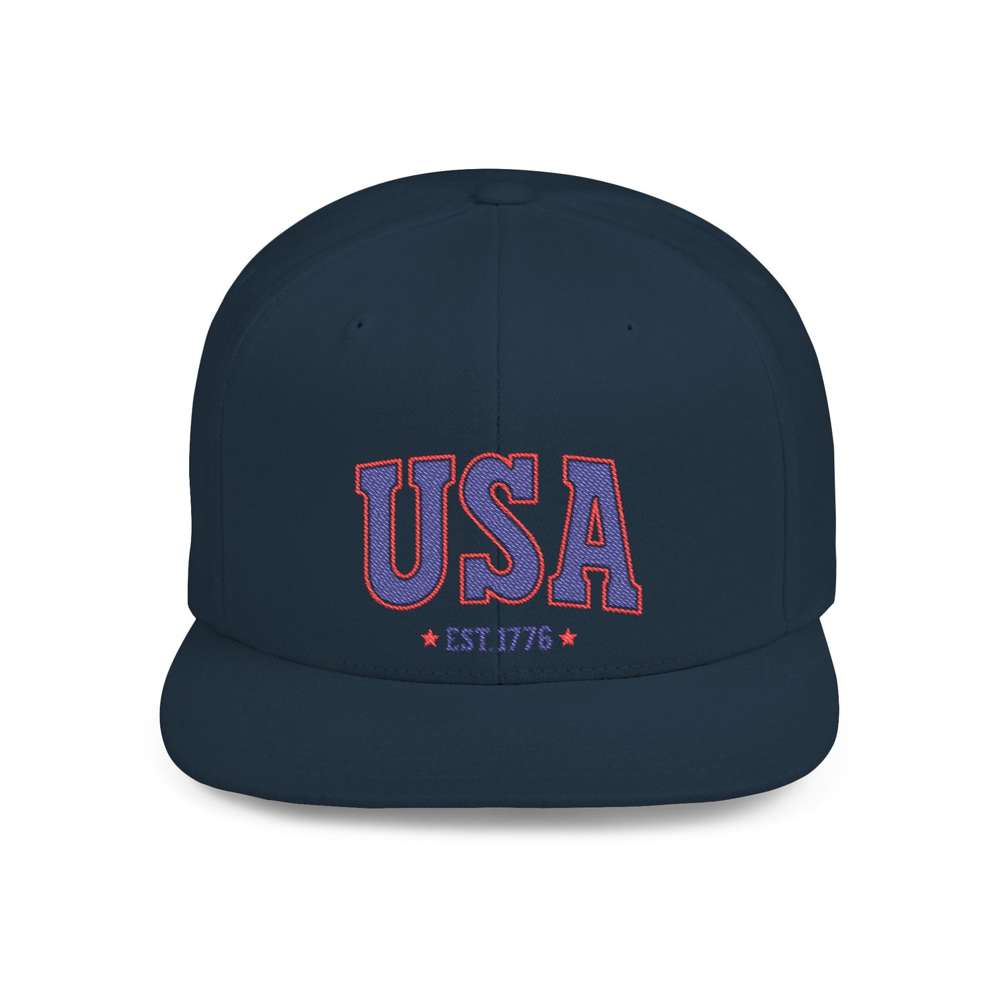 Princess Grace  USA Flat Bill Snapback Hat Patriotic Style, Perfect for Holidays & Outdoor Events