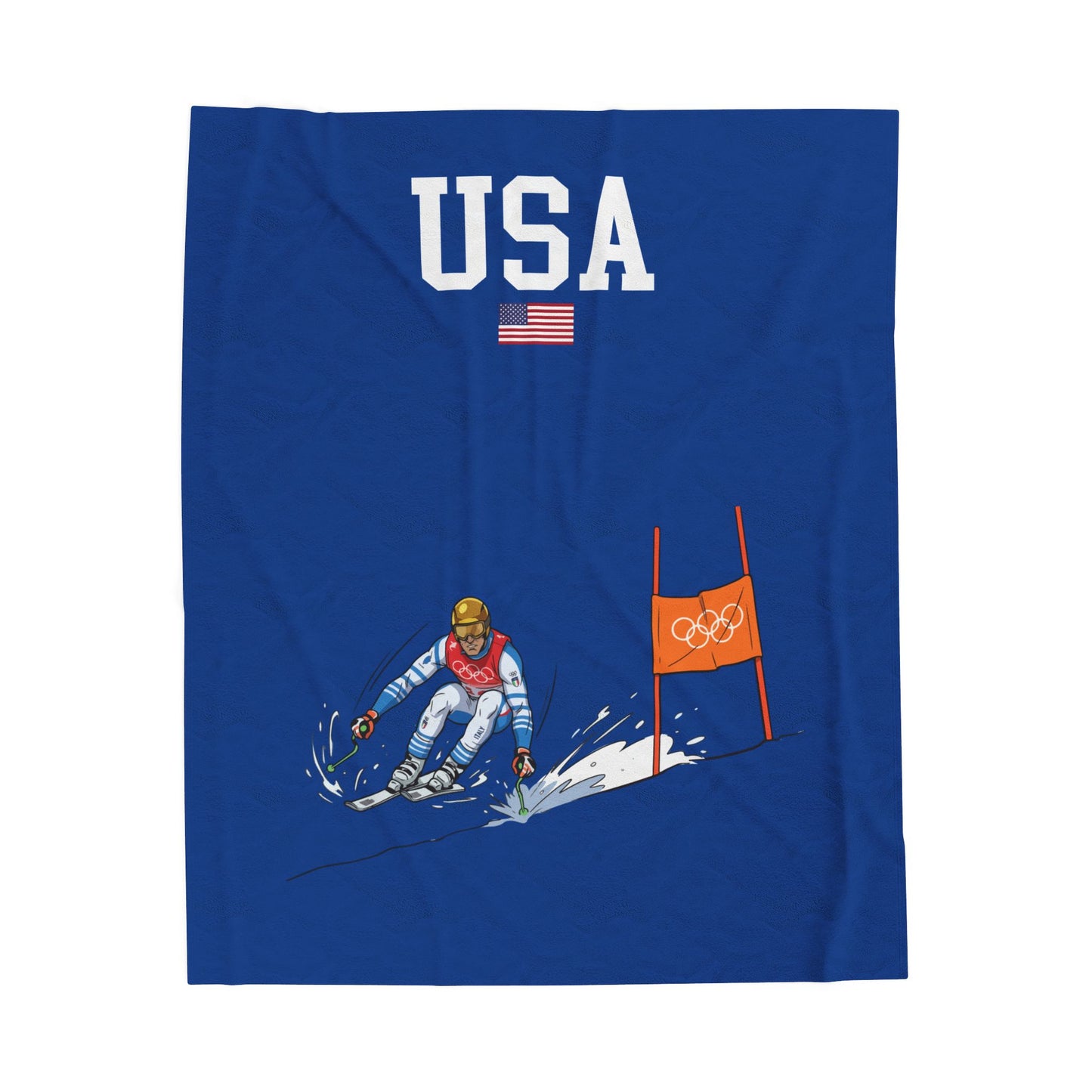 Princess Grace  TEAM USA  Velveteen Plush Blanket