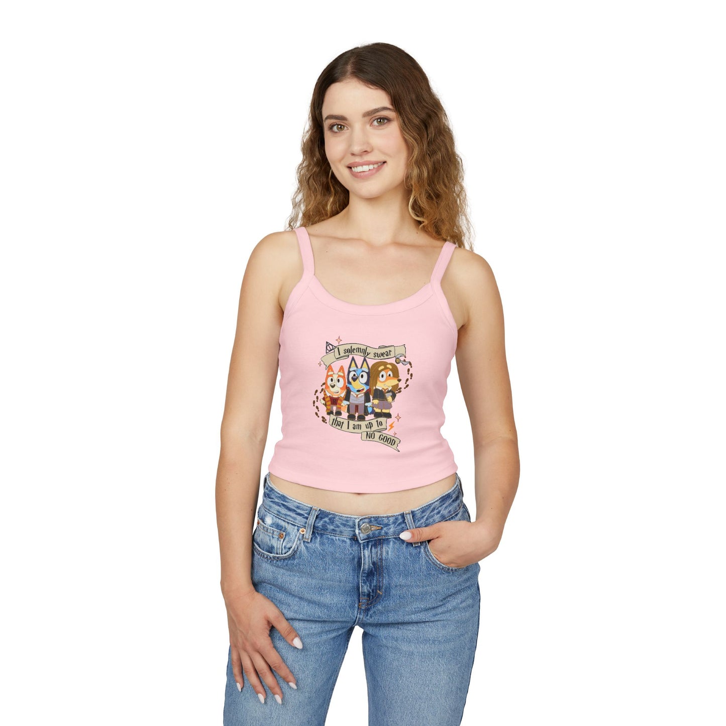 Princess Grace  Bluey Spaghetti Strap Tank Top  Bluey Design