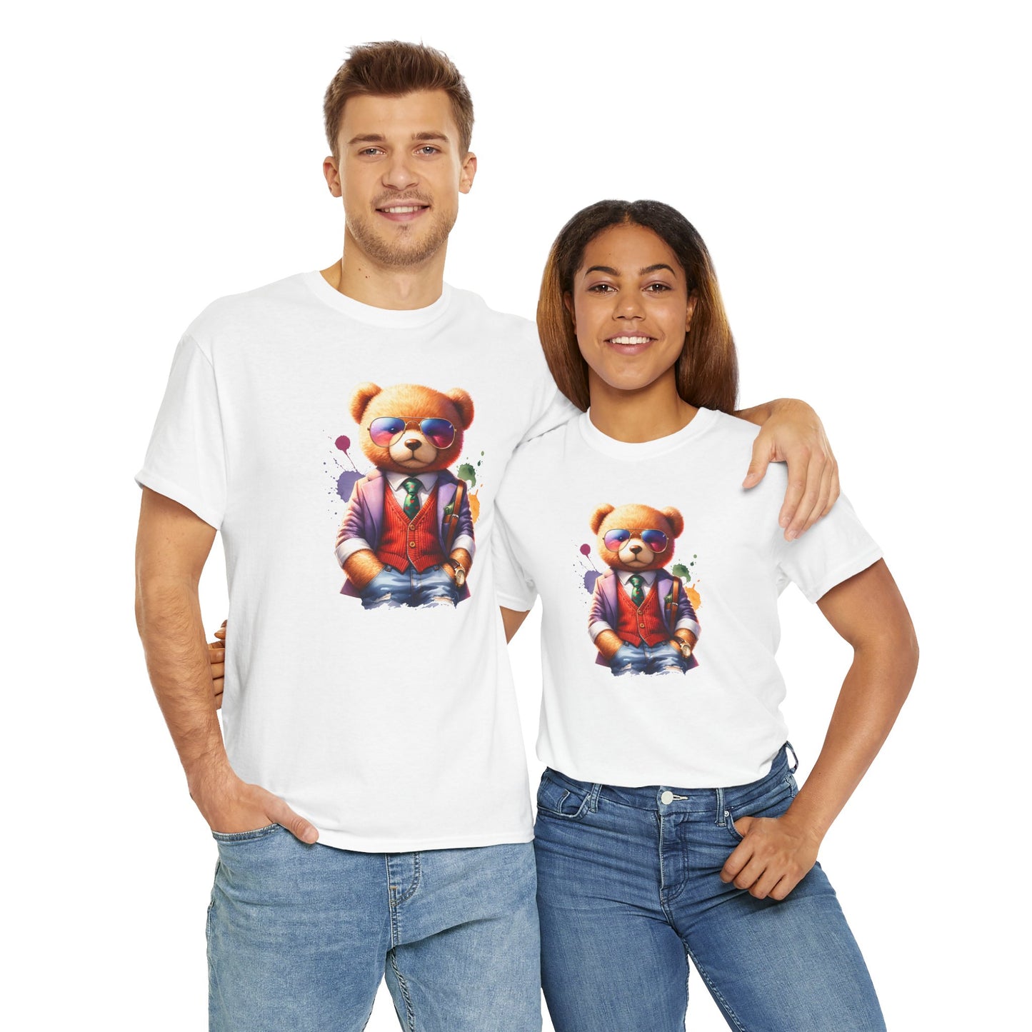 Princess Grace  Trendy Teddy Bear Graphic Unisex Heavy Cotton Tee