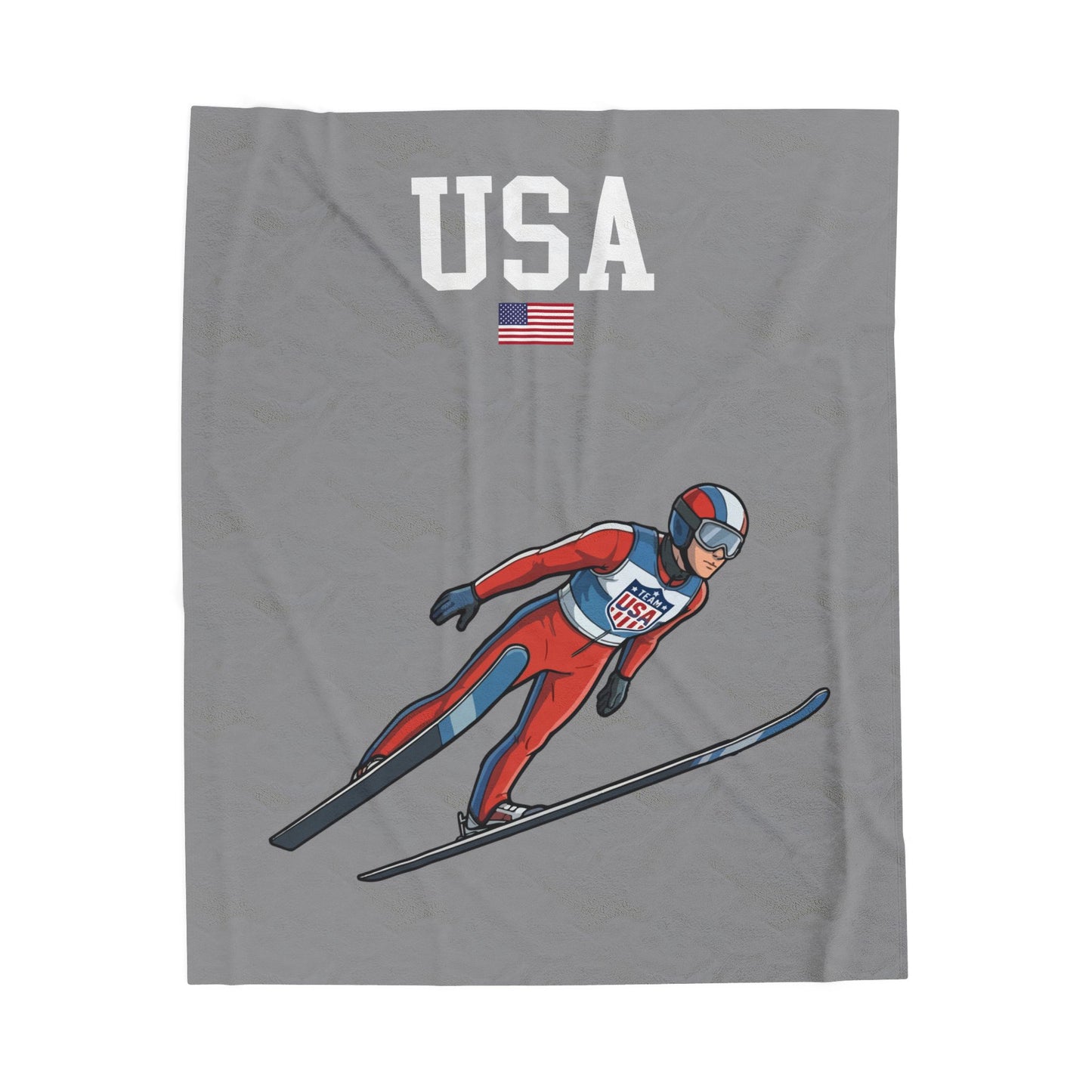 Princess Grace  TEAM USA  Velveteen Plush Blanket