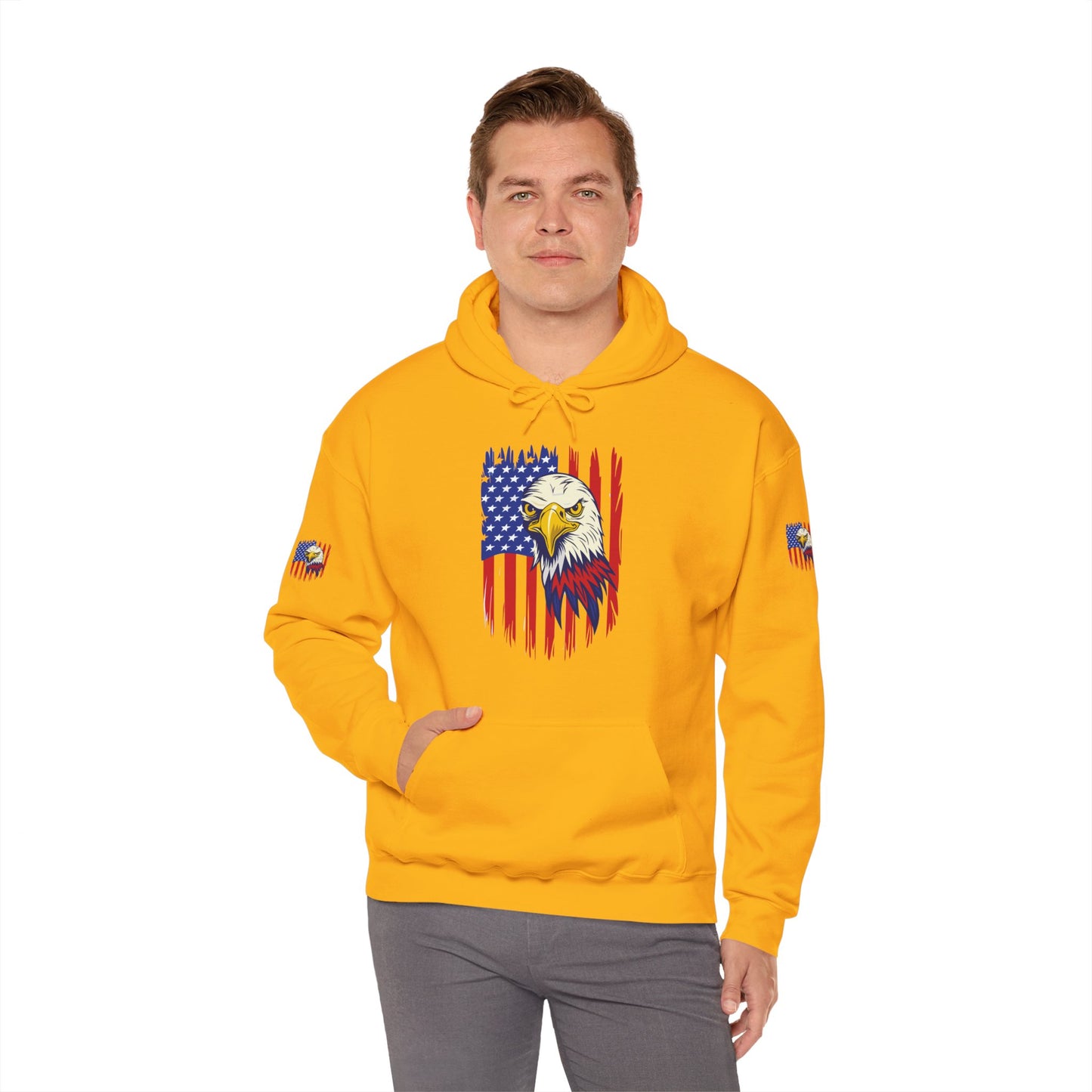Princess Grace  Patriotic Eagle Unisex Heavy Blend Hoodie