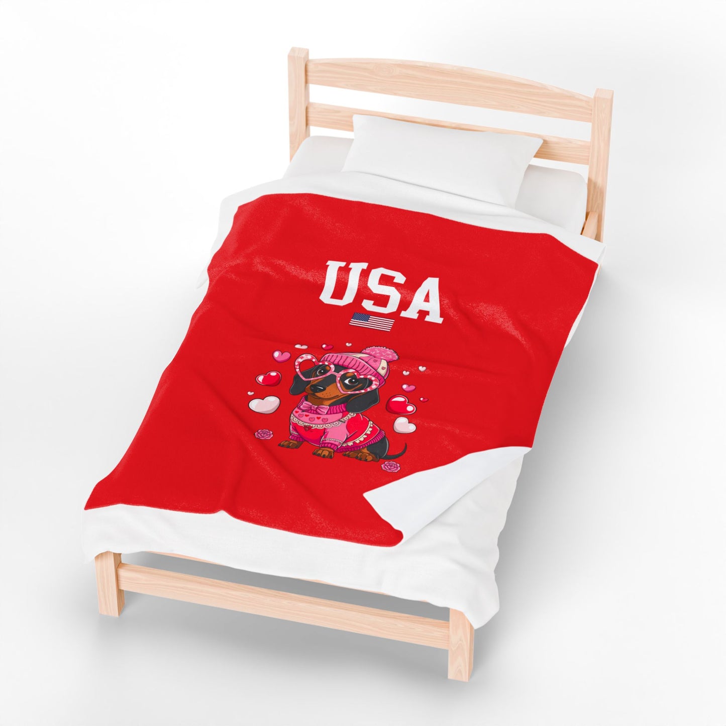 Princess Grace  TEAM USA  Velveteen Plush Blanket