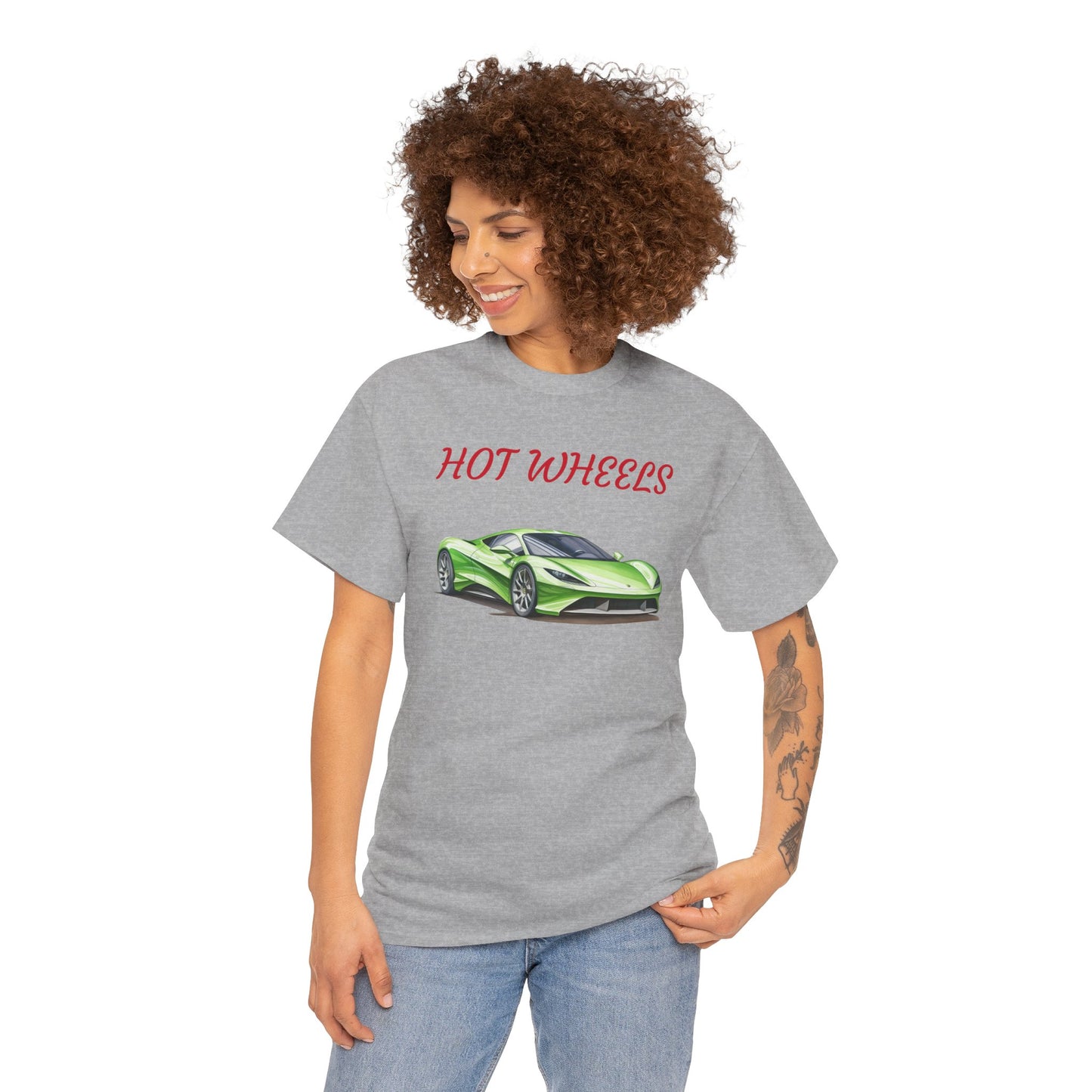 Princess Grace  Hot Wheels Unisex Heavy Cotton Tee Perfect for Car Enthusiasts