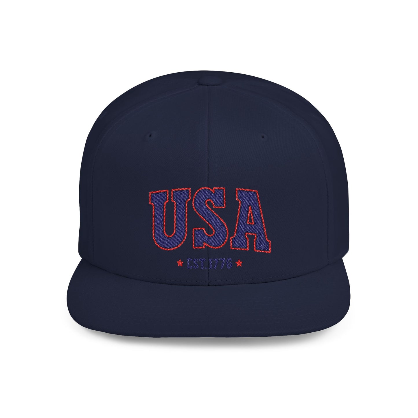 Princess Grace  USA Flat Bill Snapback Hat Patriotic Style, Perfect for Holidays & Outdoor Events