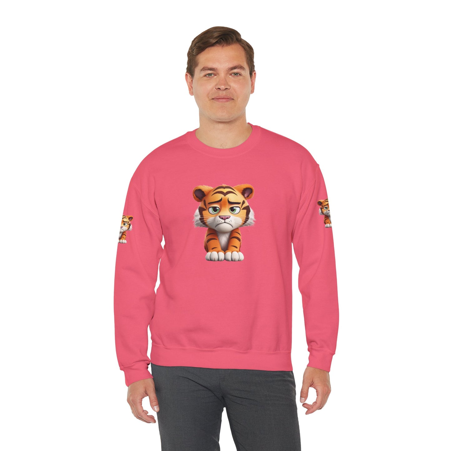 Princess Grace  Cute Tiger Graphic Unisex Crewneck Sweatshirt