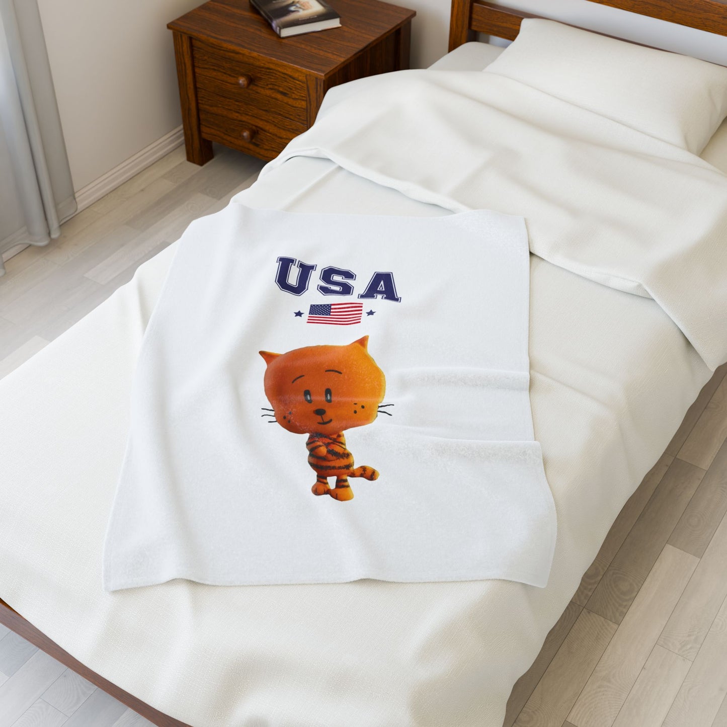Princess Grace  TEAM USA  Velveteen Plush Blanket