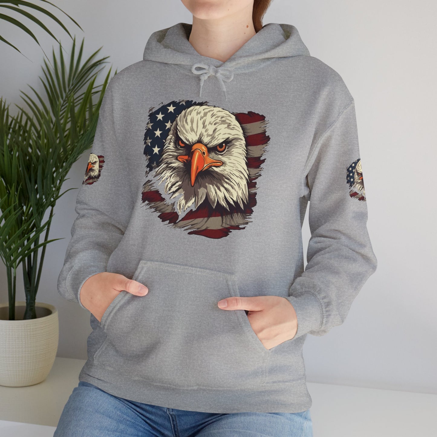 Princess Grace American Eagle Bold Unisex Heavy Blend Hooded Sweatshirt