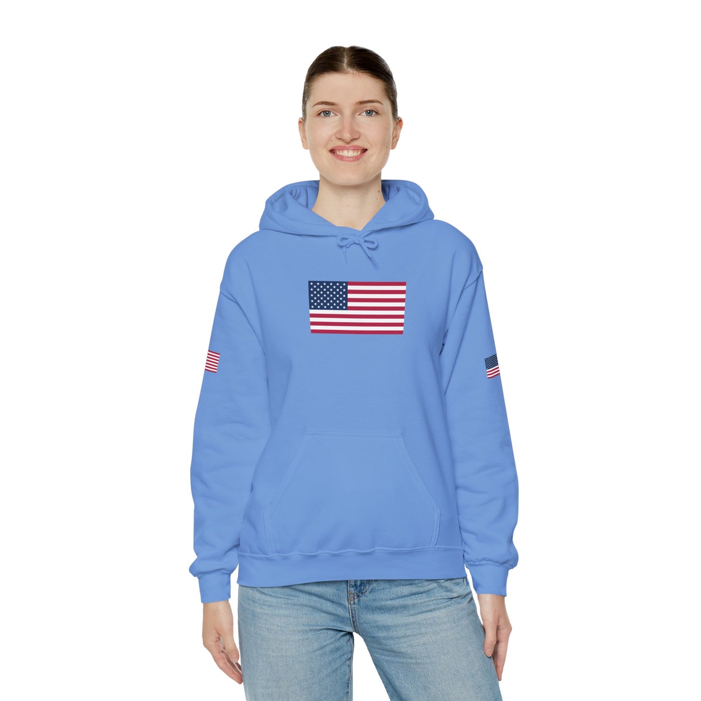 Princess Grace  TEAM USA   American Flag Hoodie Unisex Heavy Blend Sweatshirt