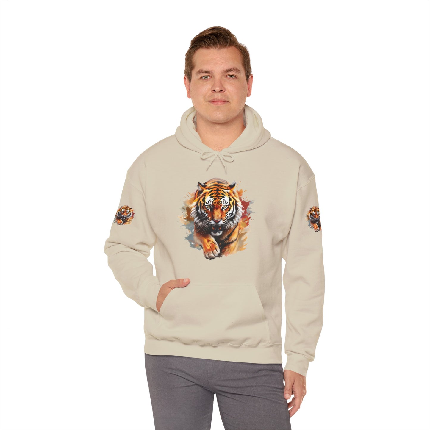 Princess Grace  Fierce Tiger Graphic Unisex Heavy Blend Hoodie