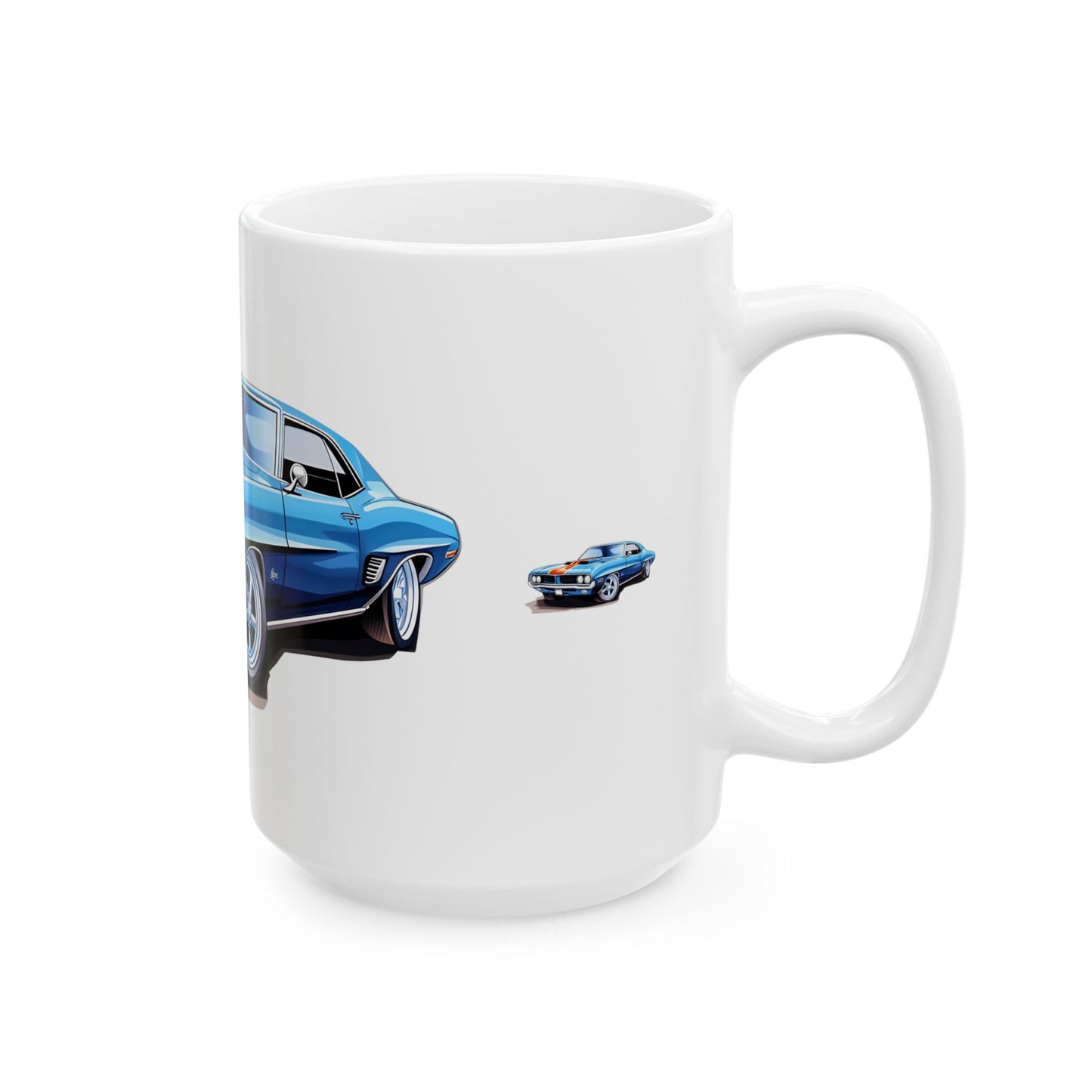 Princess Grace  Classic Muscle Car Design Ceramic Mug   Perfect Gift for Car Enthusiasts
