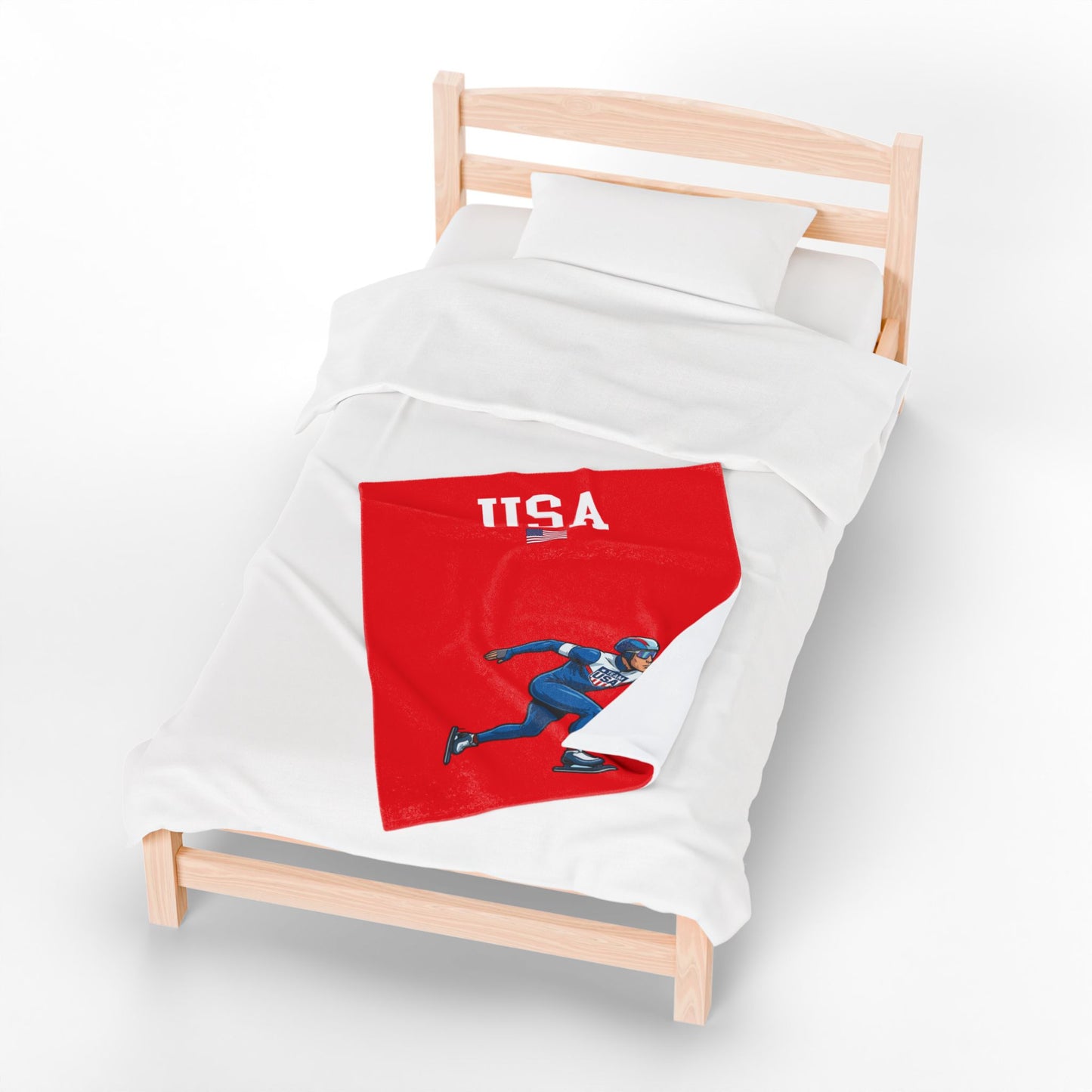 Princess Grace  TEAM USA  Velveteen Plush Blanket