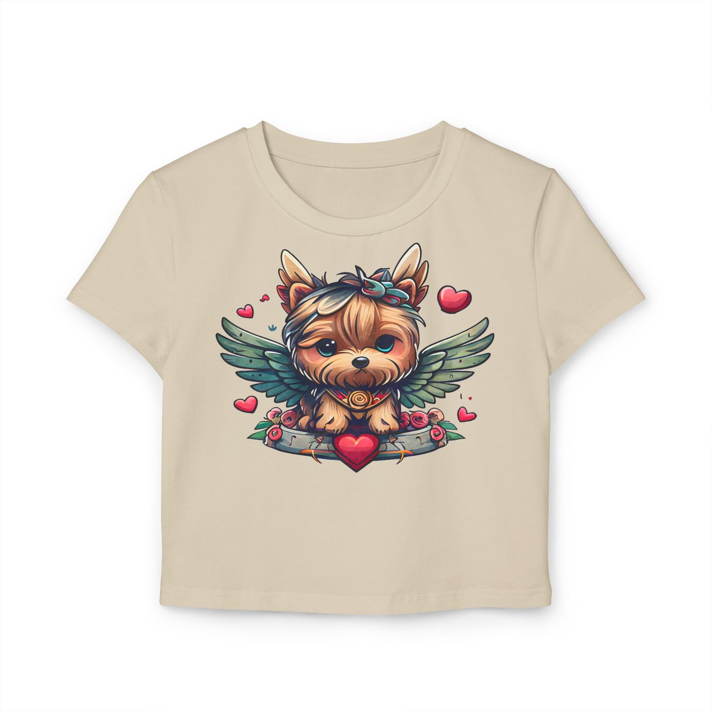 Princess Grace  Cute Yorkie Graphic Baby Tee for Dog Lovers