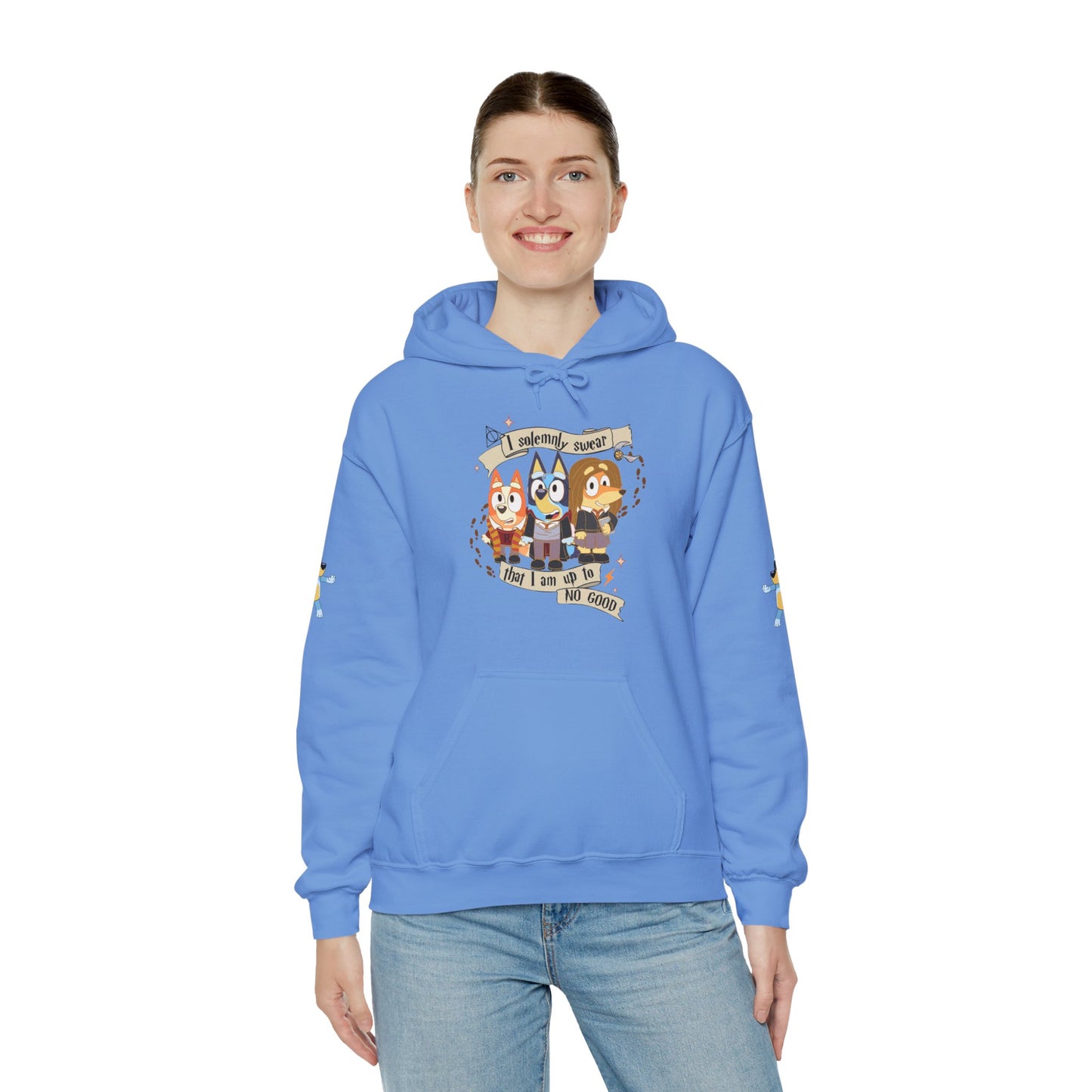 Princess Grace  Bluey  I Sincerely Sweet! Unisex Heavy Blend Hooded Sweatshirt for Fun Loving Fans