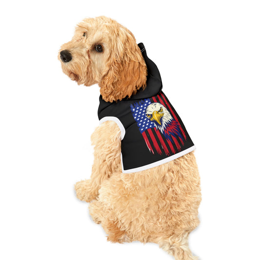Princess Grace  Patriotic Pet Hoodie with Eagle Design