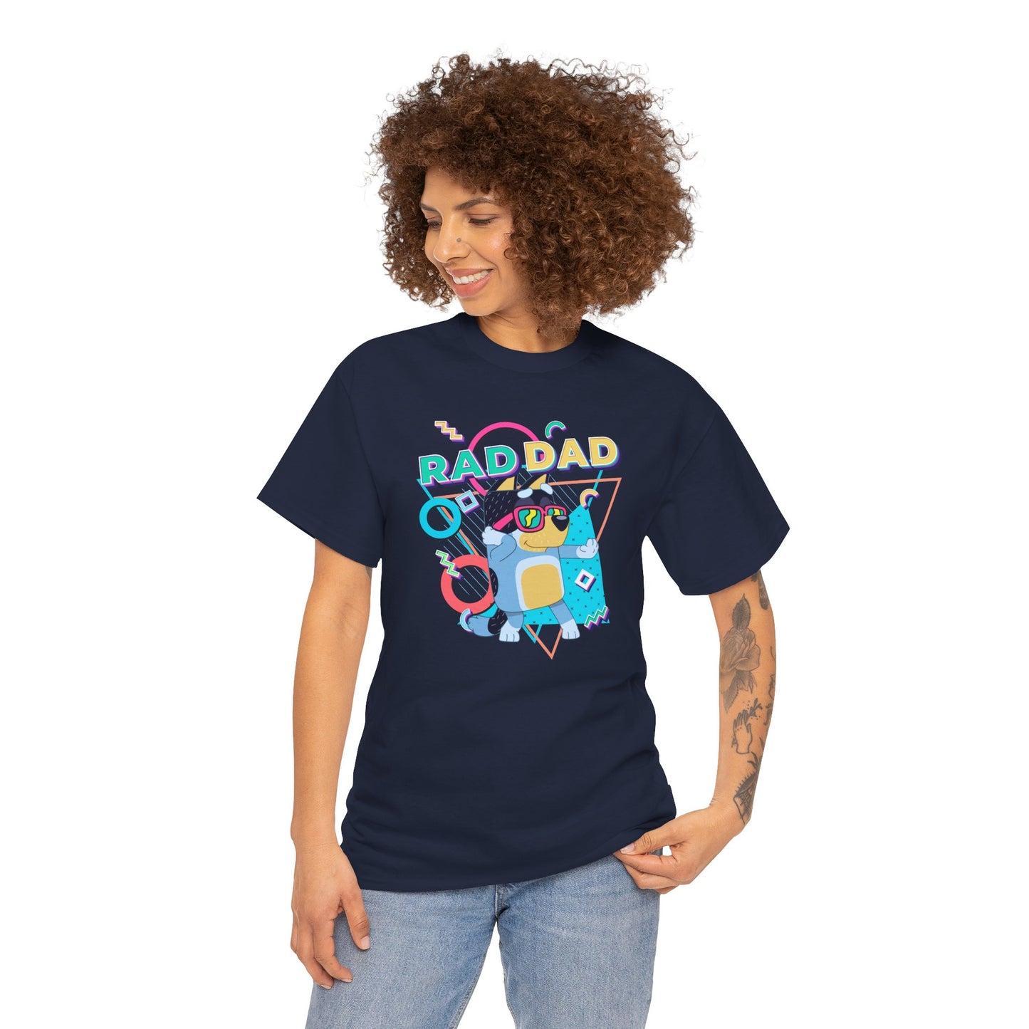 Princess Grace  Bluey  Funny Rad dad Unisex Heavy Cotton Tee  Perfect Gift for Cool Dads