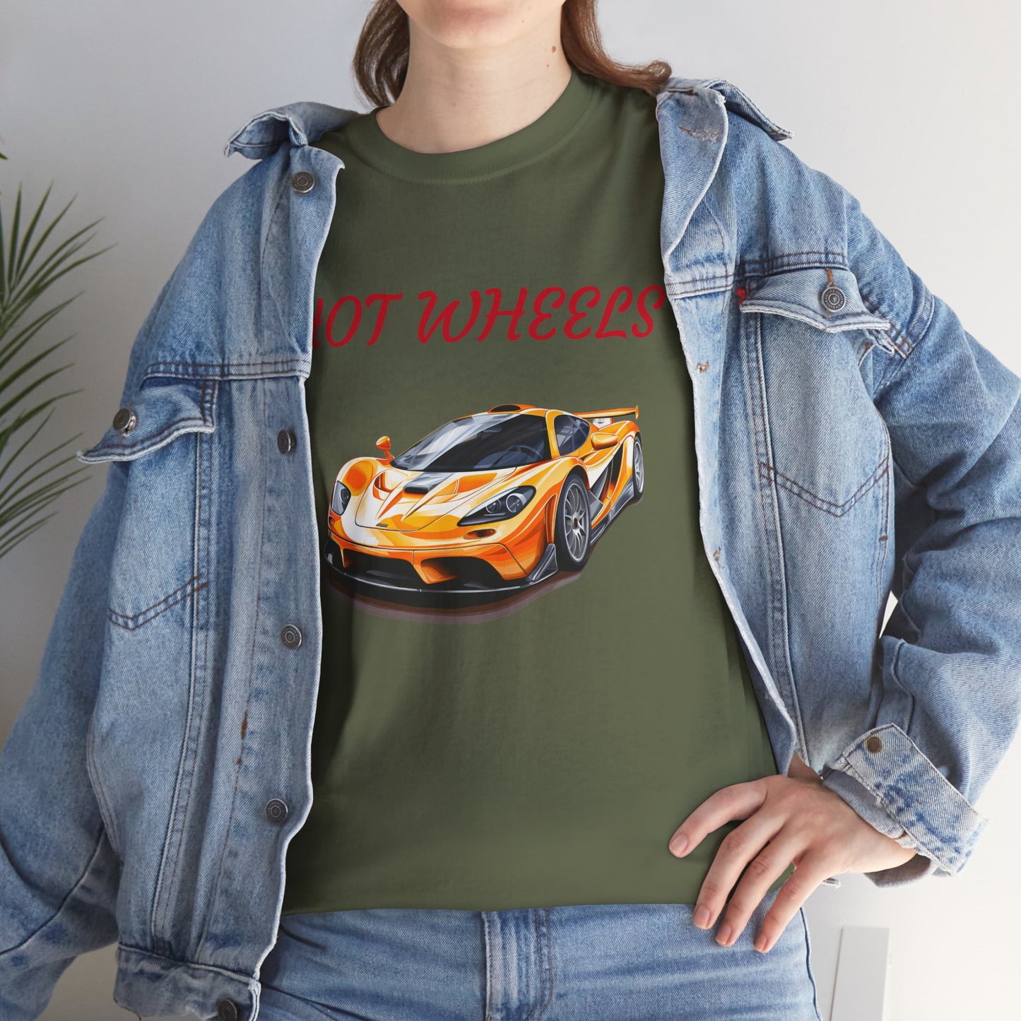 Princess Grace Hot Wheels Unisex Heavy Cotton Tee Race Car Graphic Tee for Racing Fans