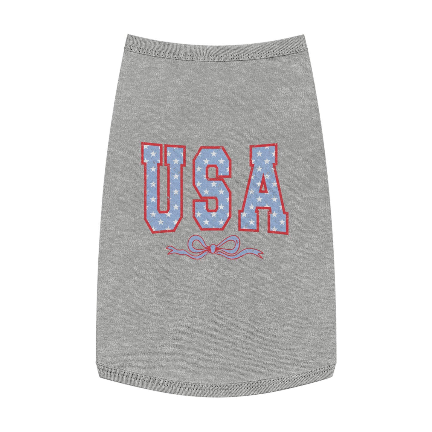 Princess Grace  USA Stars Pet Tank Top Patriotic Dog Apparel for 4th of July & Independence Day