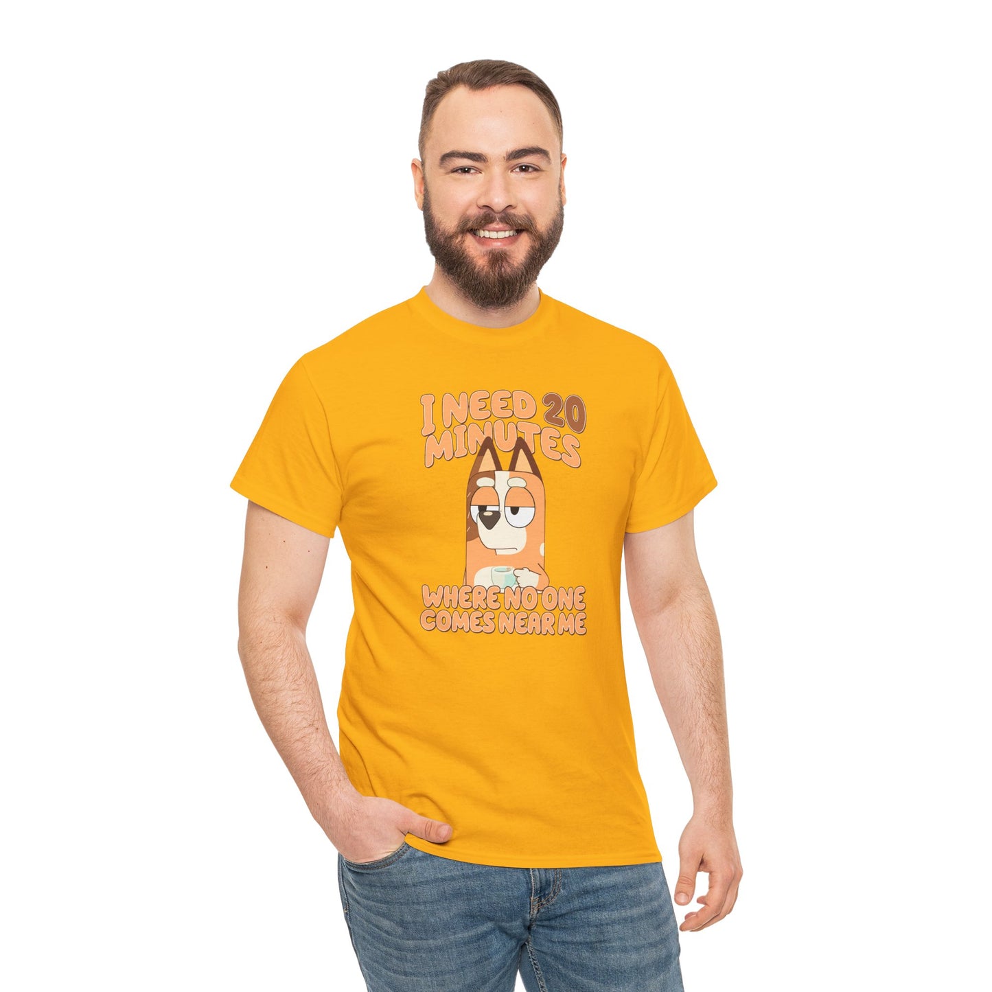Princess Grace  Bluey  Funny Graphic Tee  "I Need 20 Minutes"