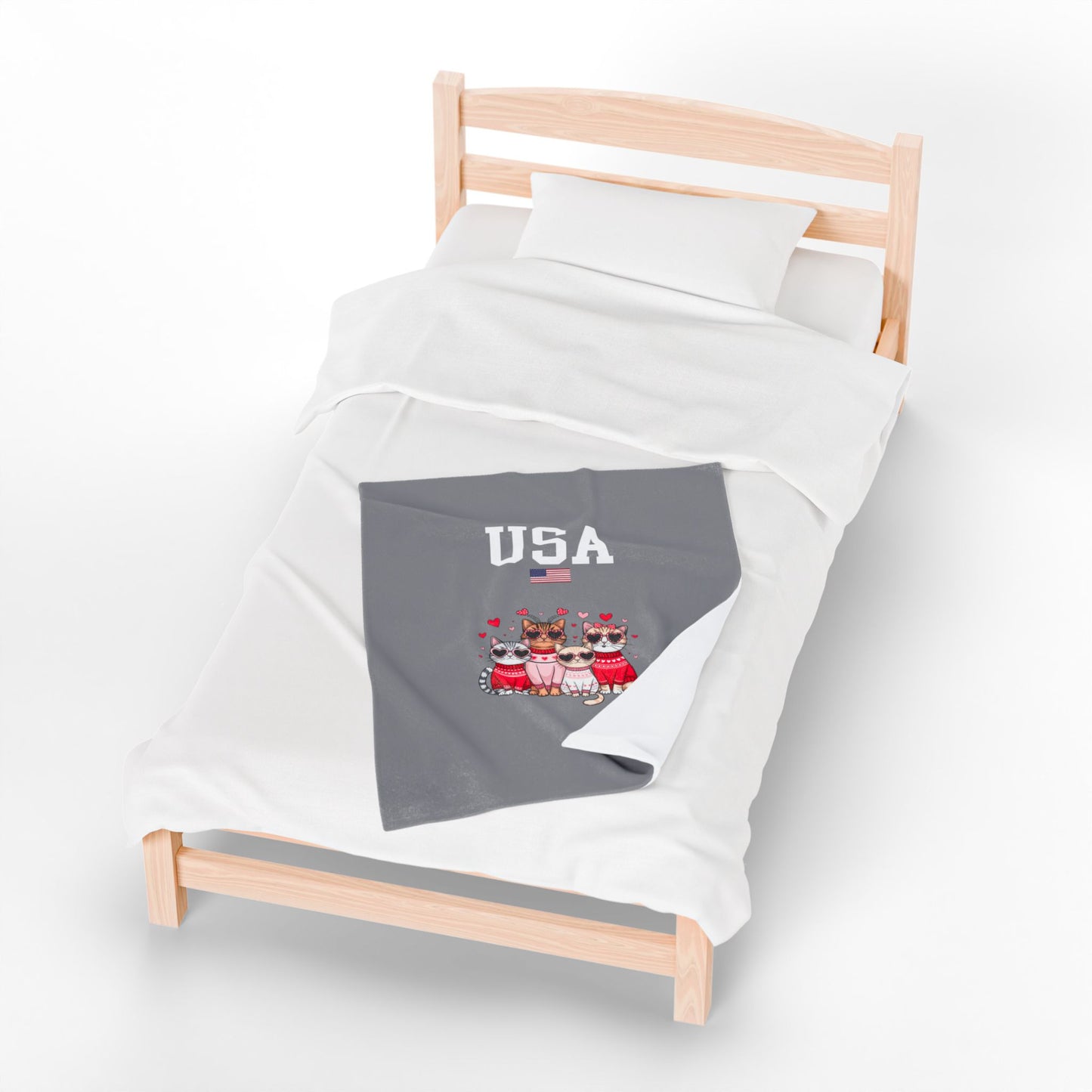 Princess Grace  TEAM USA  Velveteen Plush Blanket