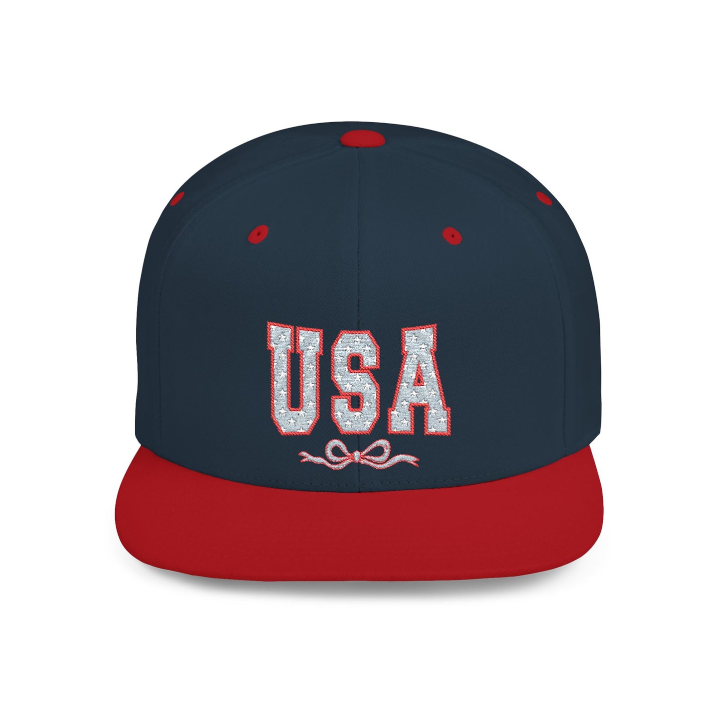 Princess Grace  USA Glitter Flat Bill Snapback Hat Trendy and Stylish