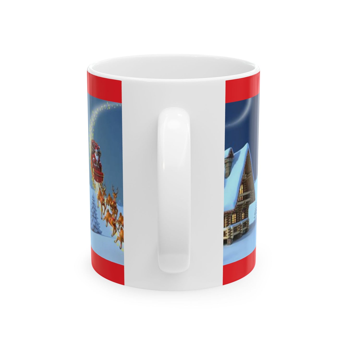 Princess Grace Festive Santa Claus Ceramic Mug Perfect for Holiday Cheer