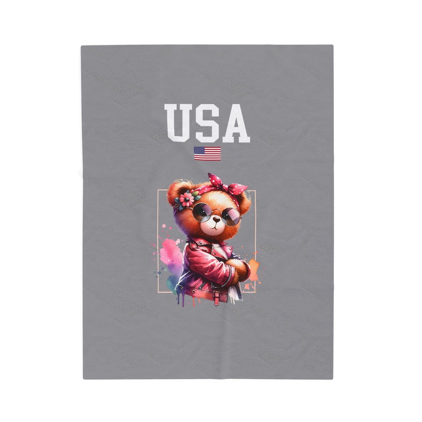 Princess Grace  TEAM USA  Velveteen Plush Blanket