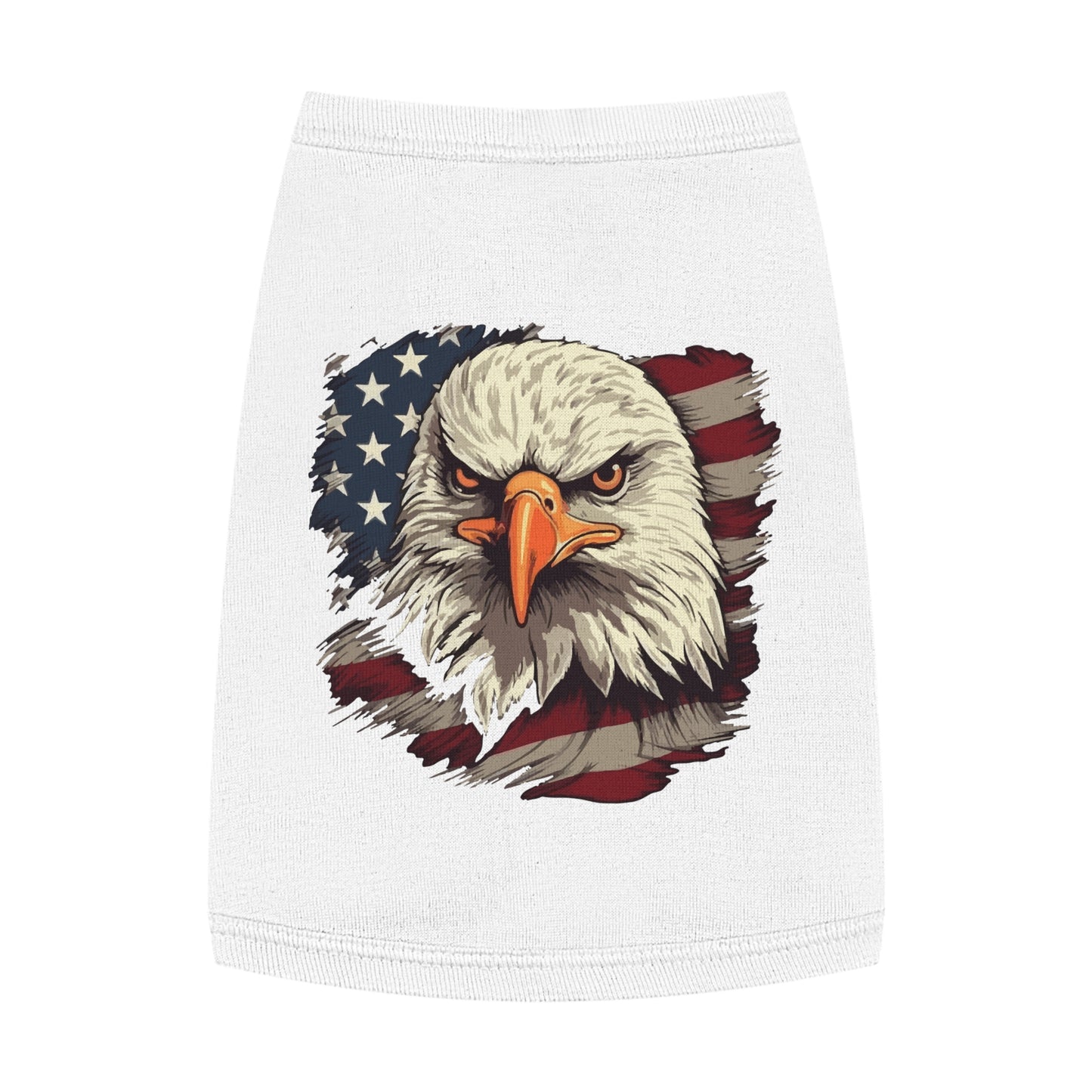 Princess Grace  Patriotic Eagle Pet Tank Top USA Flag Design