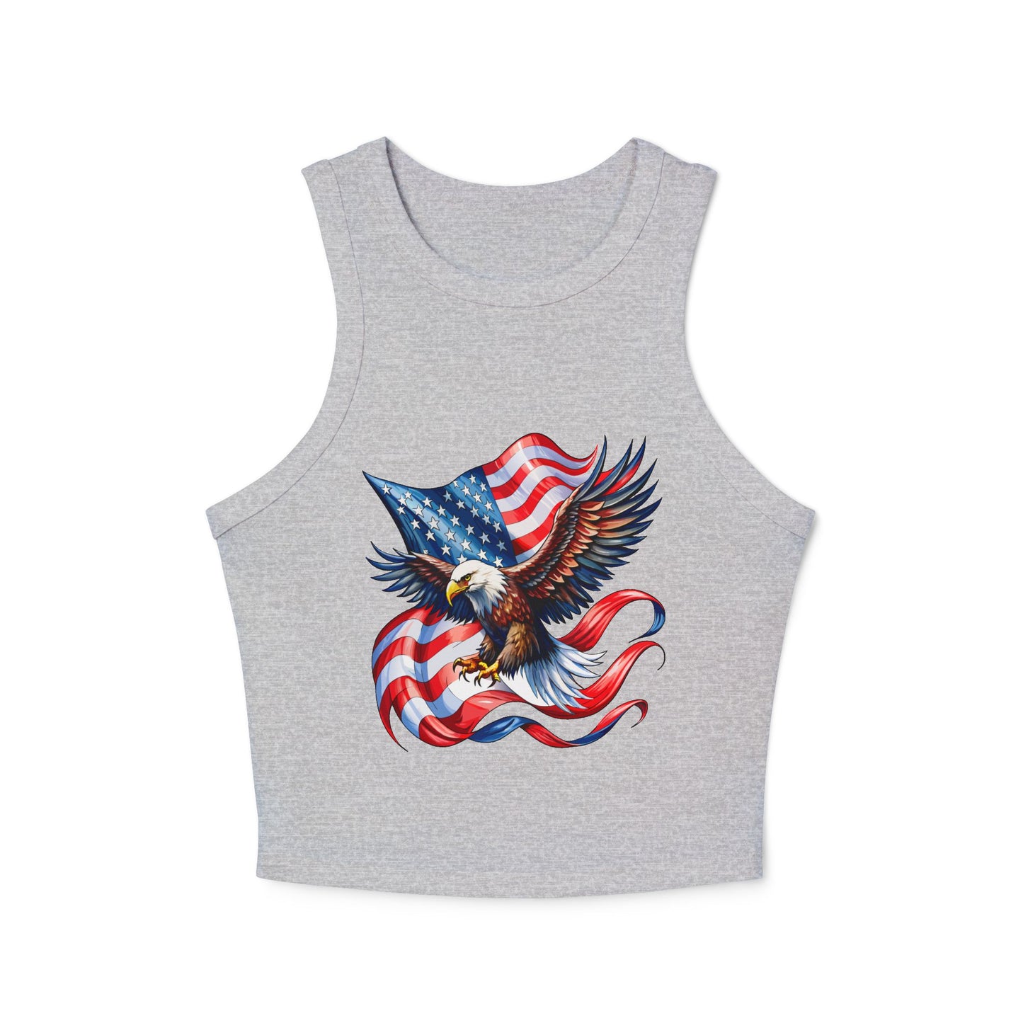 Princess Grace  Patriotic Eagle Racer Tank Top for Women USA Design