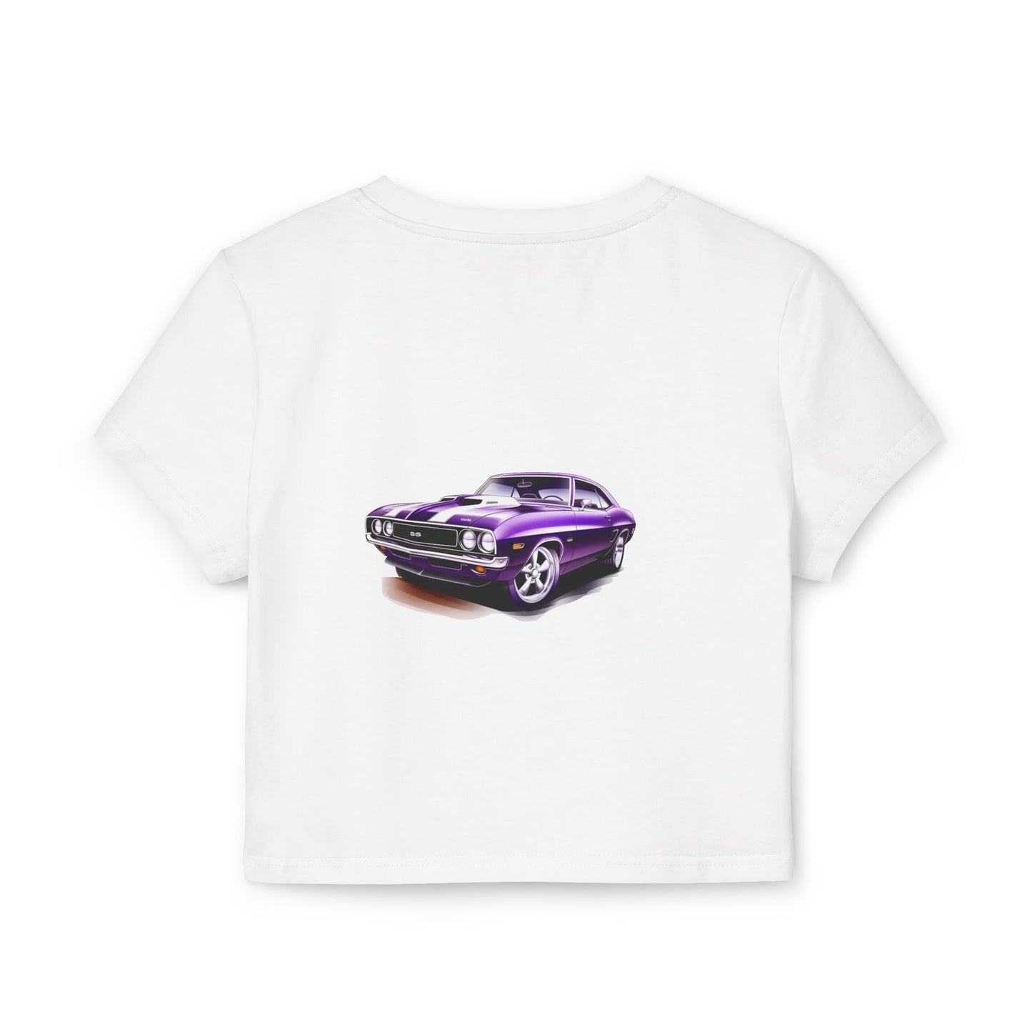 Princess Grace  Hot Wheels Women's Baby Tee Retro Car Graphic Top for Car Enthusiasts