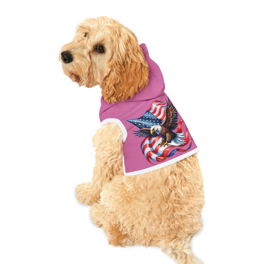 Princess Grace  Patriotic Pet Hoodie with Eagle Design for Dogs and Cats
